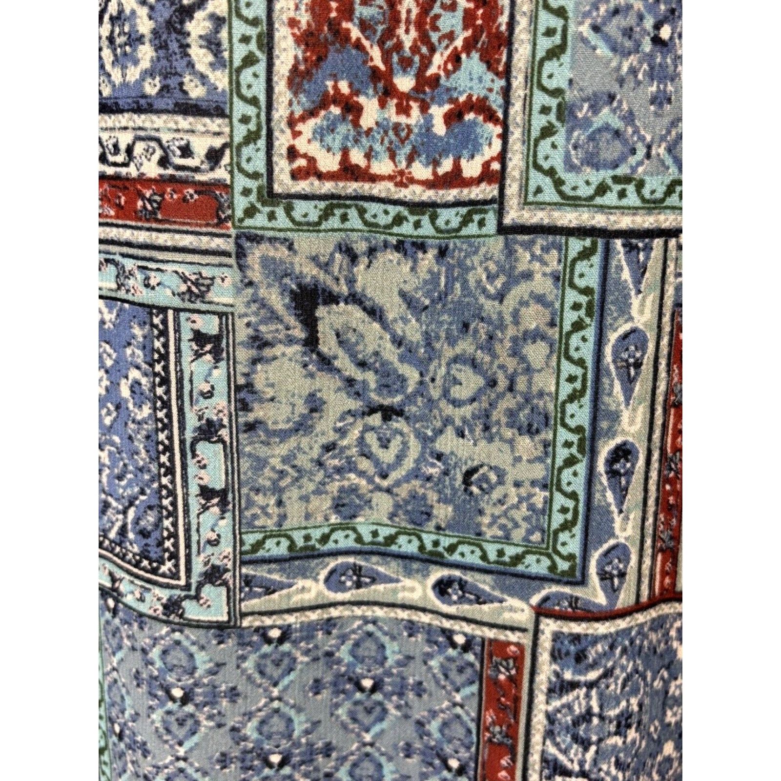 J. Jill J. Jill Multicolor Patchwork Print Tunic Top Womens Medium Lightweight Rayon Size M / US 6-8 / IT 42-44 - 6 Thumbnail