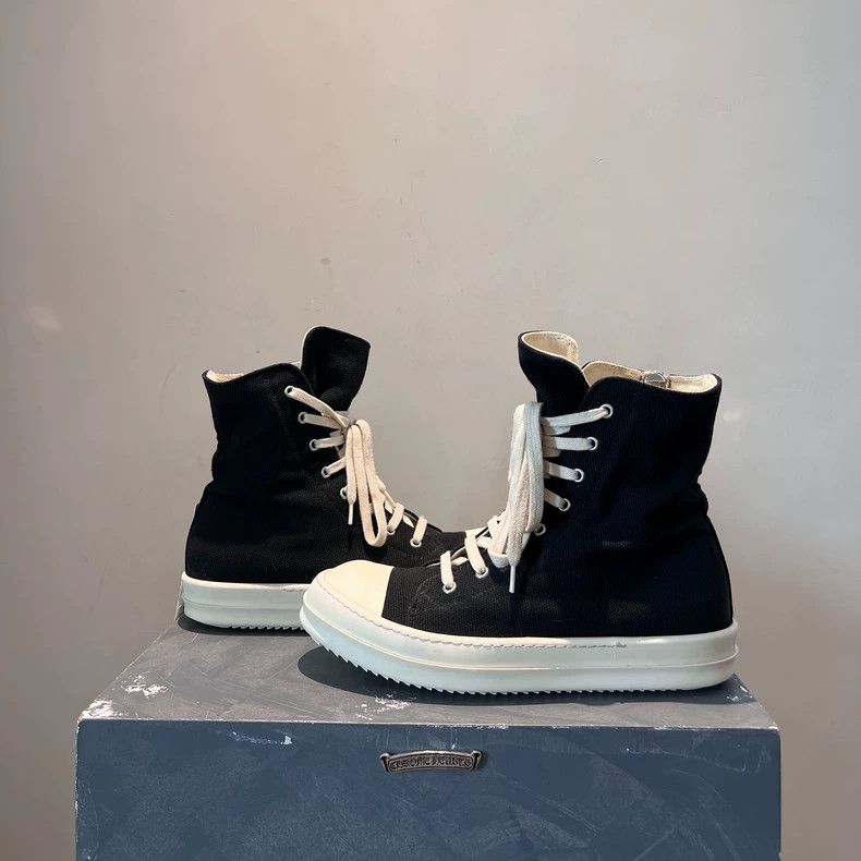Rick Owens Rick owens Double line classic high-top canvas large Conve Size US 8.5 / EU 41-42 - 3 Thumbnail