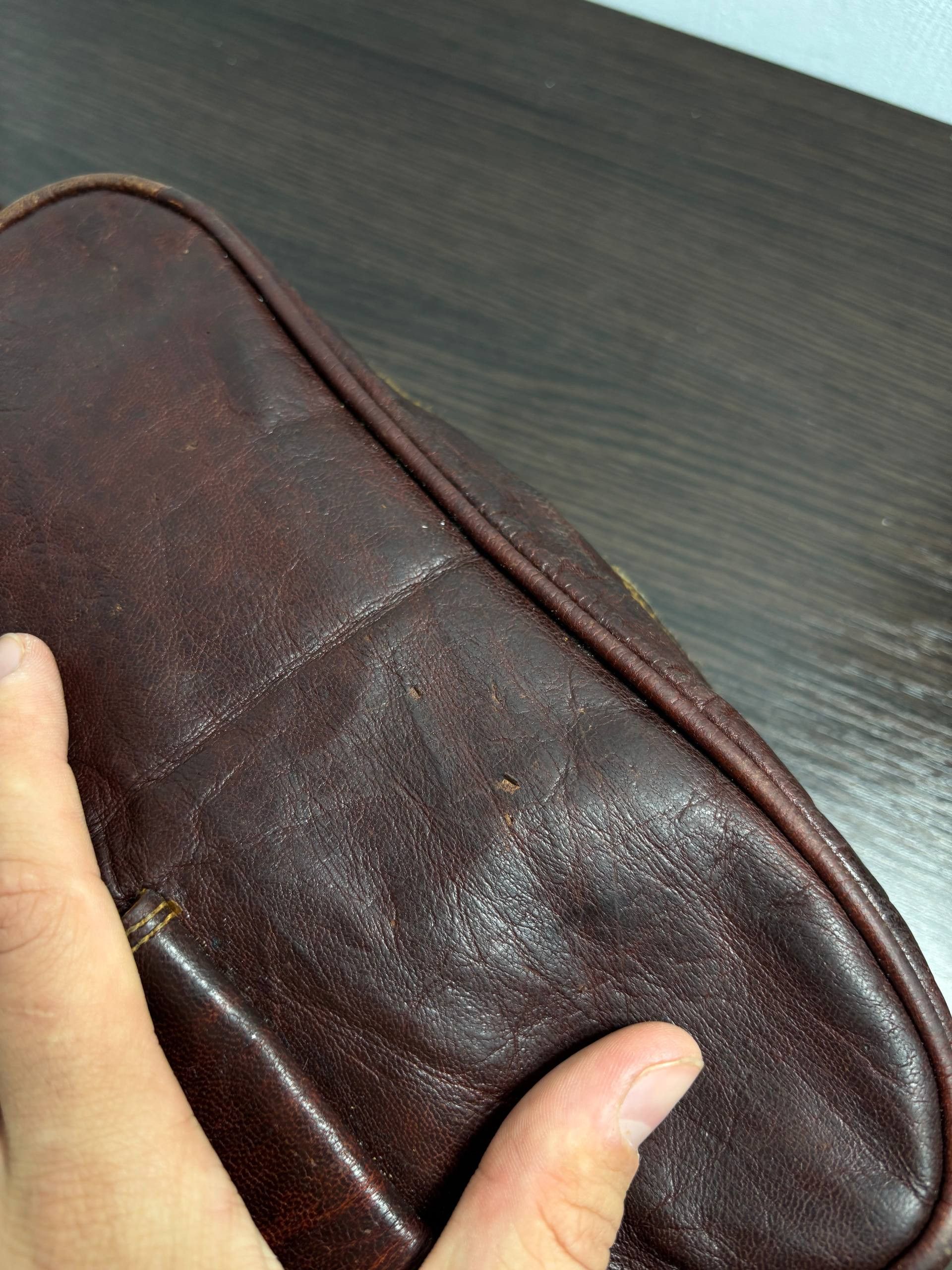 Diesel Diesel style Avant Garde Leather Distressed VTG Bag Size ONE SIZE - 12 Thumbnail