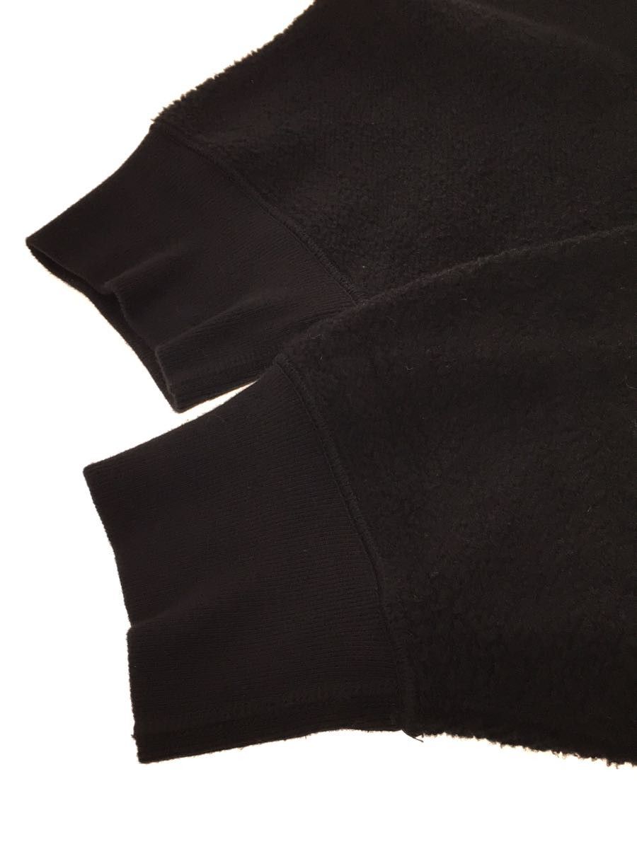 Hoodie Cotton Pullover Printed Slash Pocket Black