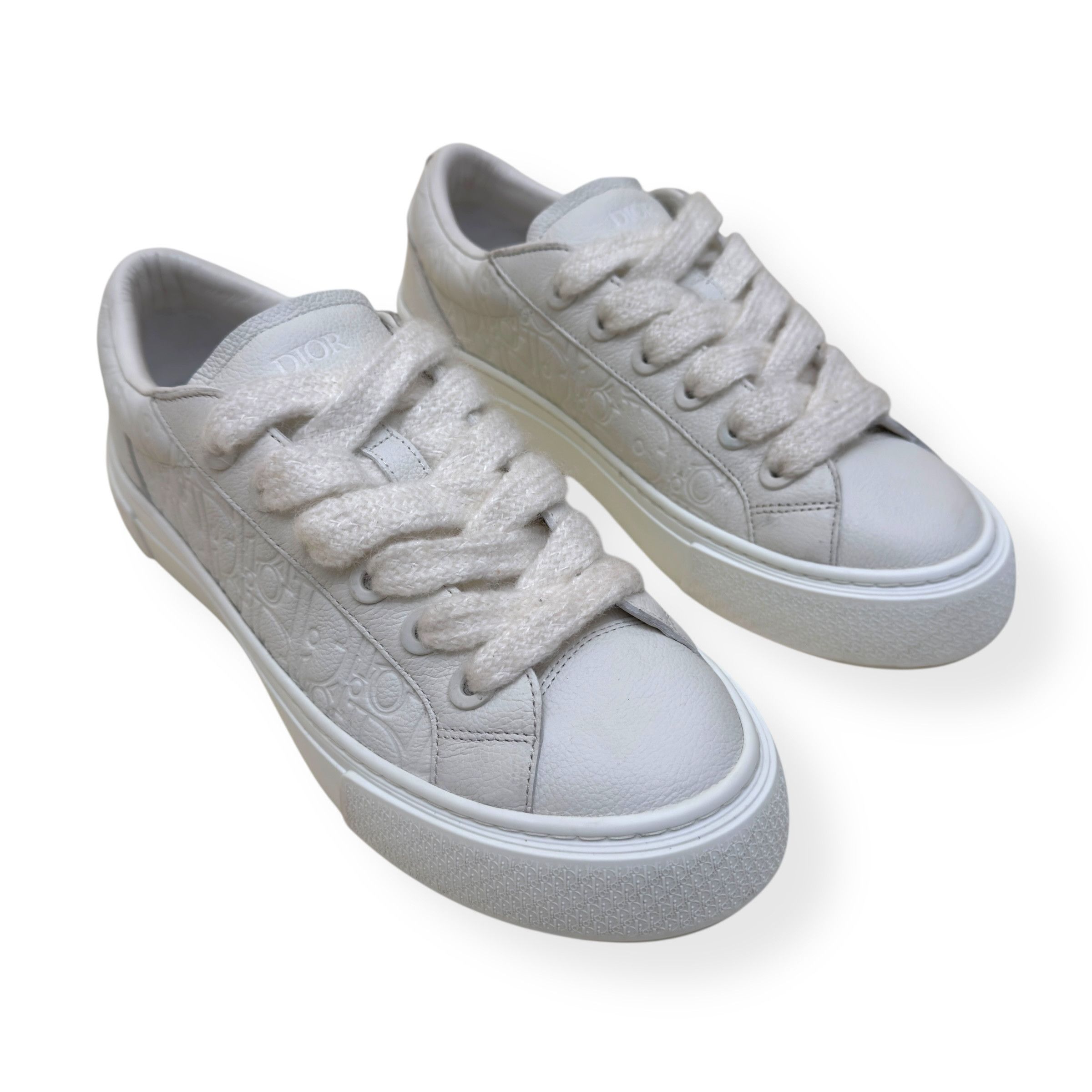 Dior DIOR B33 OBLIQUE LEATHER SPIN SNEAKER WHITE 45 / UK11 Size US 12 / EU 45 - 5 Thumbnail