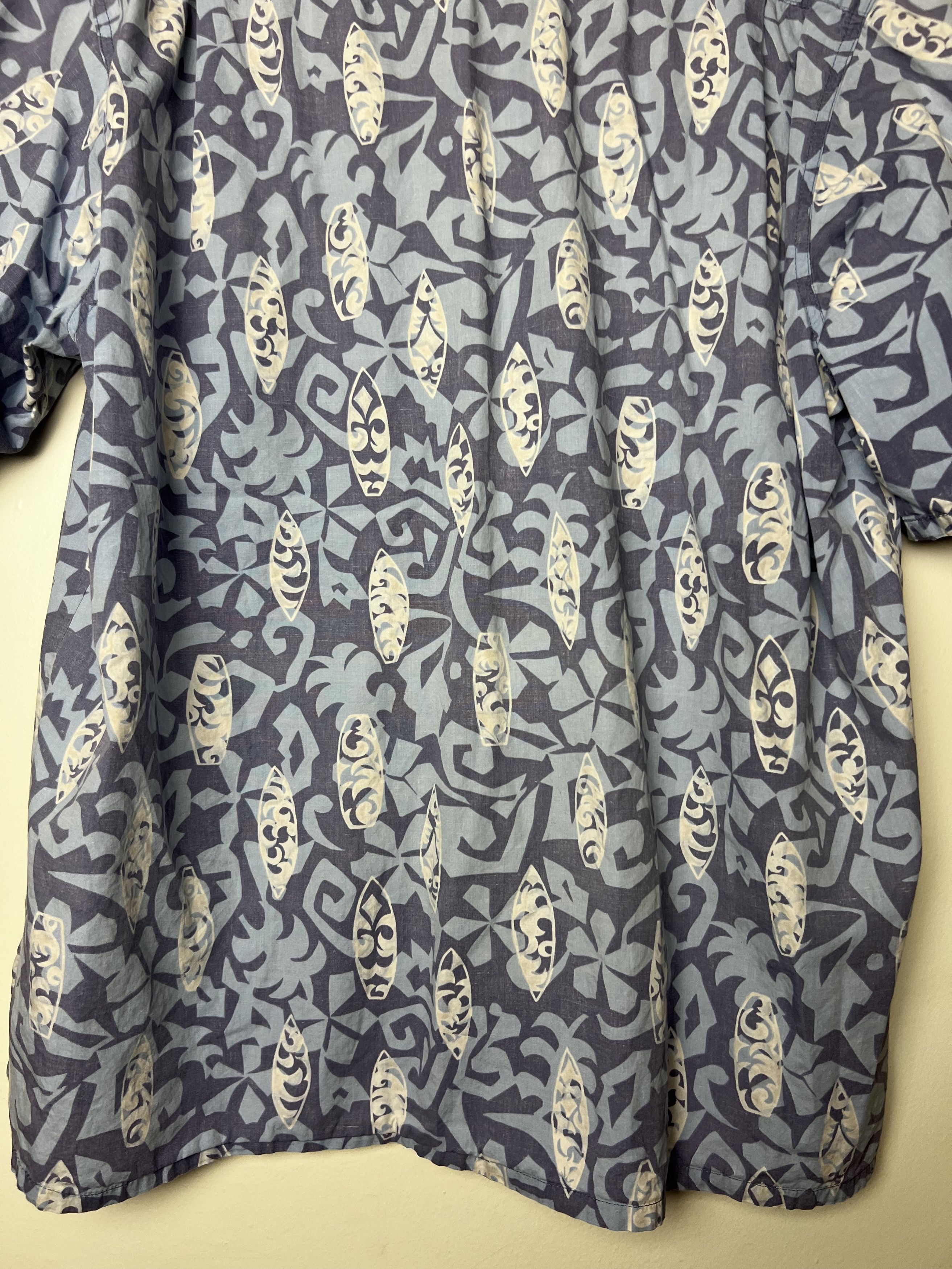 Vintage Vntg 80s Hawaii Aloha Shirt : Barefoot in Paradise Surfboard Size US L / EU 52-54 / 3 - 12 Thumbnail