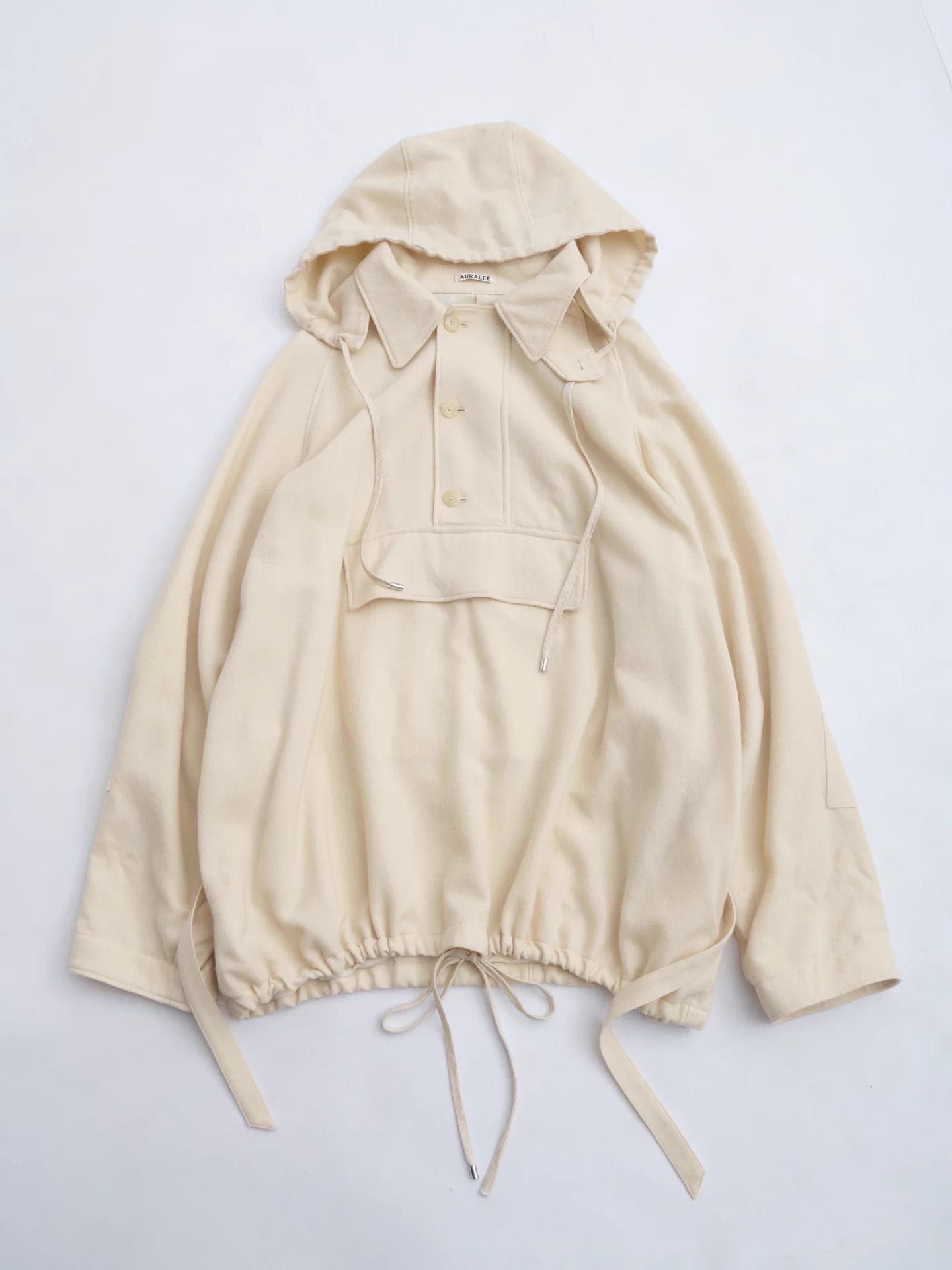 Auralee AURALEE 23AW Off-White Wool Relaxed Hooded Jacket 5 Size US XXL / EU 58 / 5 - 5 Thumbnail