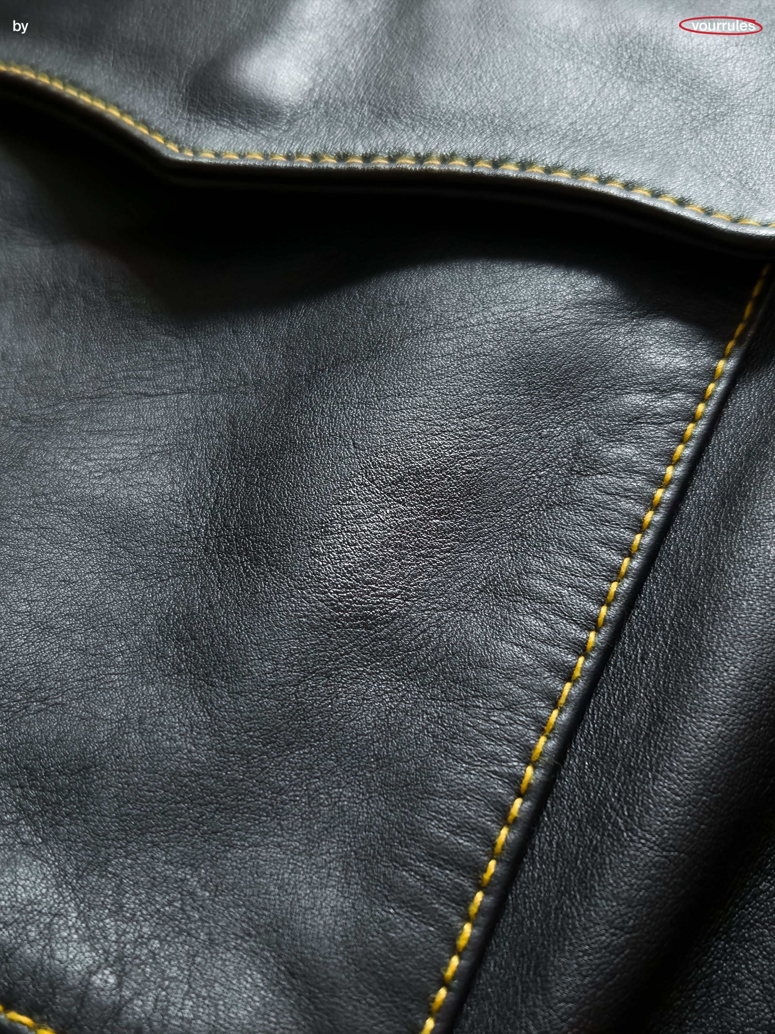 Number (N)ine NUMBER (N)INE A-2 Leather Archive Music Jacket (black) Size US M / EU 48-50 / 2 - 10 Thumbnail