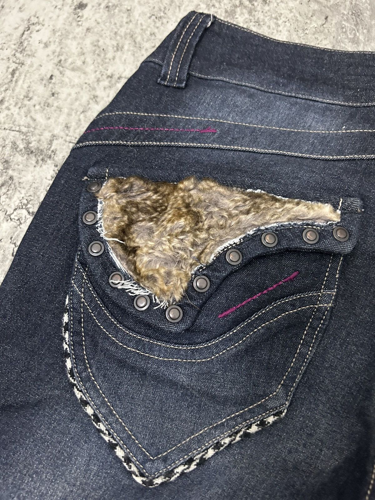 If Six Was Nine × Le Grande Bleu (L.G.B.) × Tornado Mart Maliani Mudwash Studded Boot Cut Jeans Size US 28 / EU 44 - 9 Thumbnail
