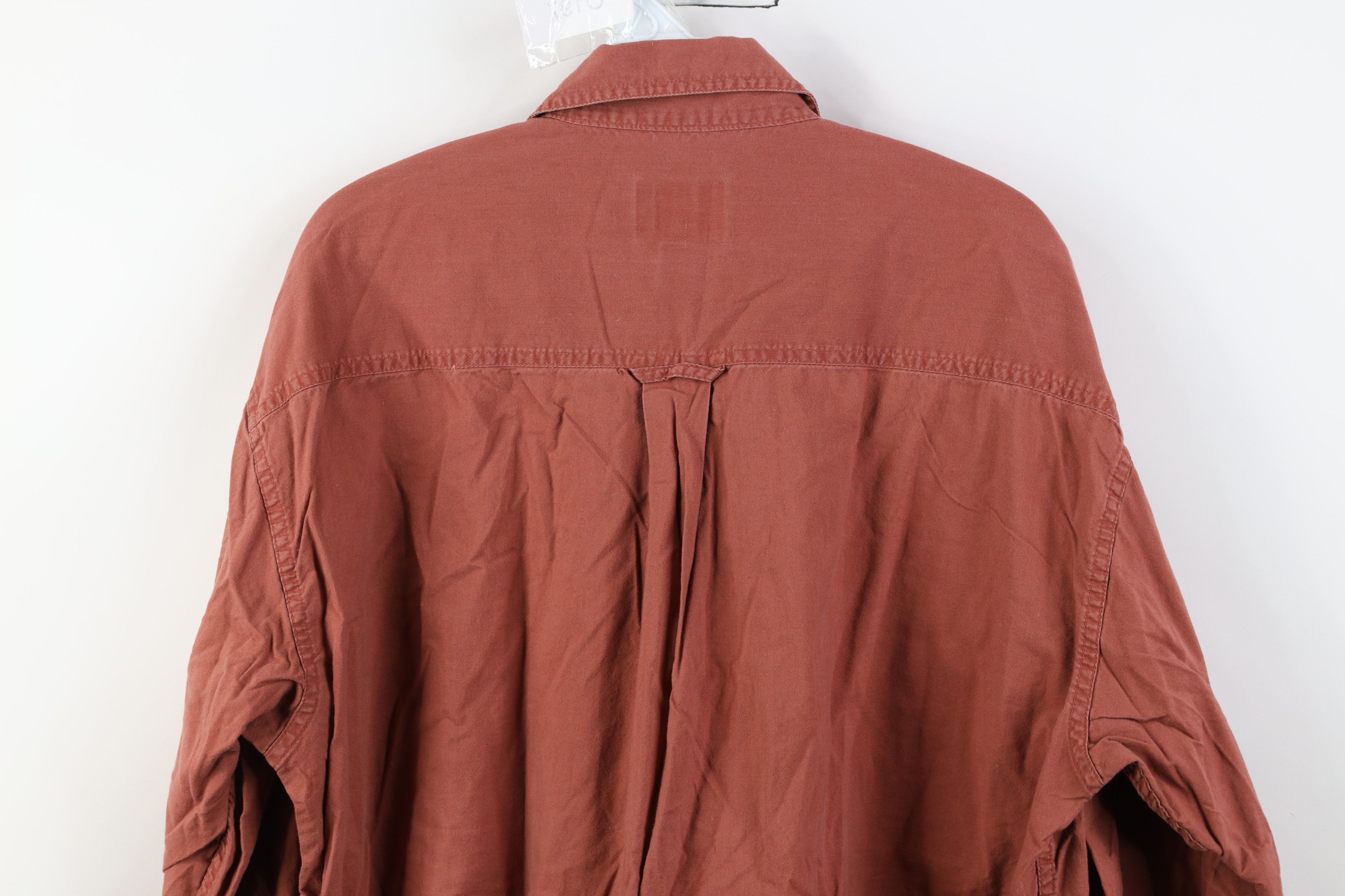 Cabelas Vintage 90s Cabelas Patch Collared Button Shirt Red Cotton Size US L / EU 52-54 / 3 - 12 Thumbnail