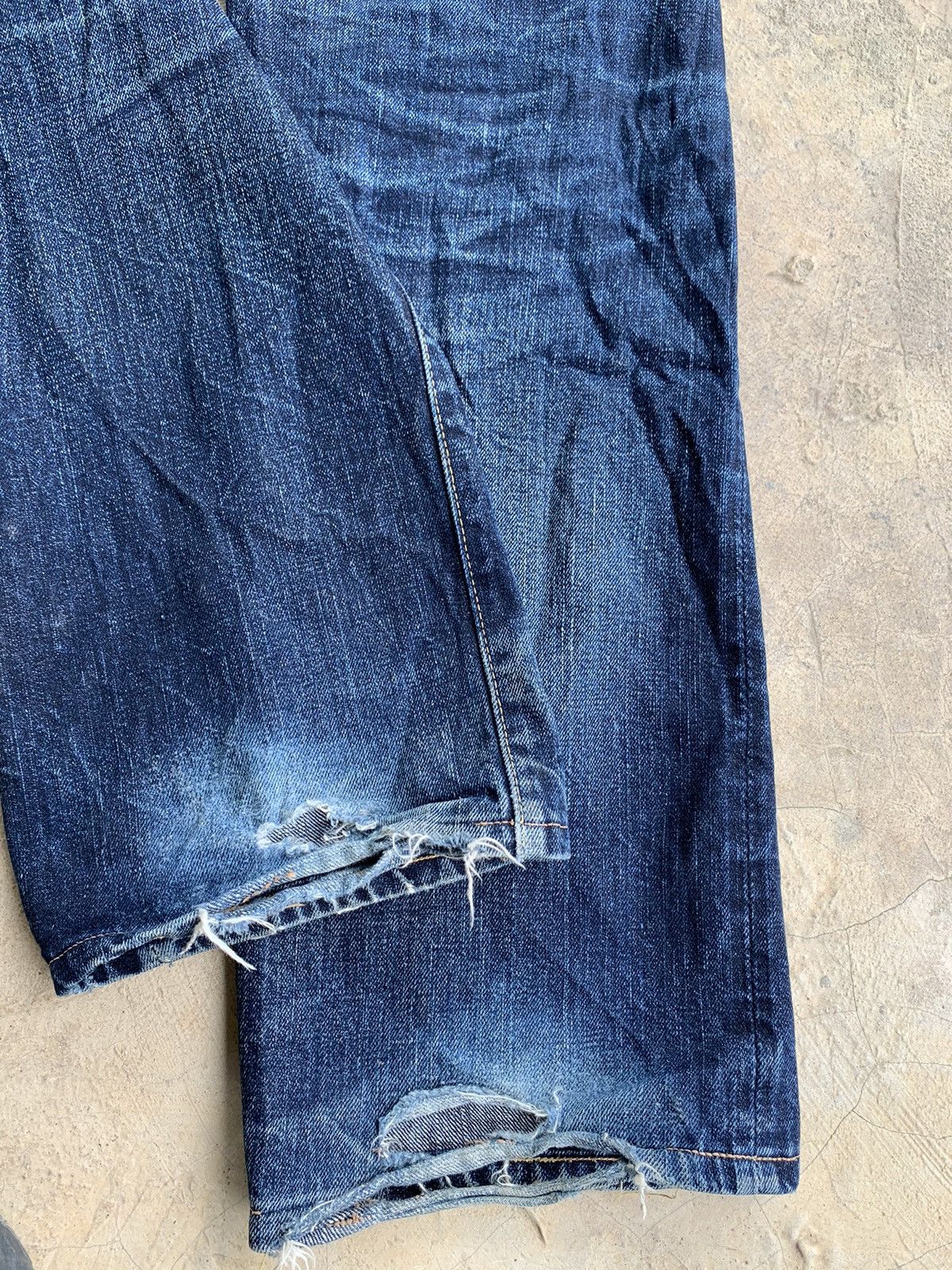 Vintage Eternal Selvedge Button Fly Distressed Denim
