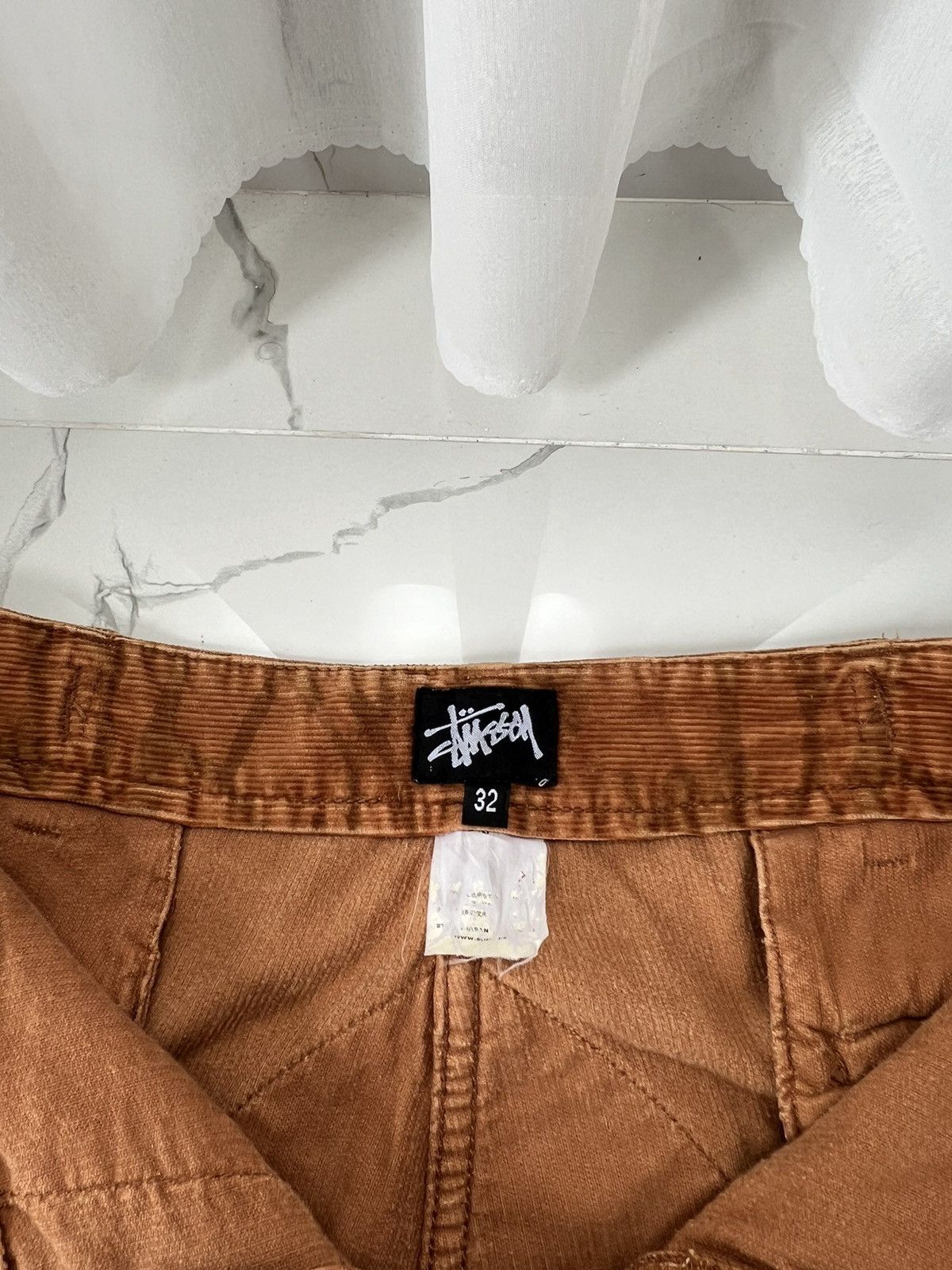 Stussy 90’s STUSSY CORDUROY RARE MULTIPOCKET CARGO RETRO PANTS Y2K Size US 32 / EU 48 - 15 Thumbnail