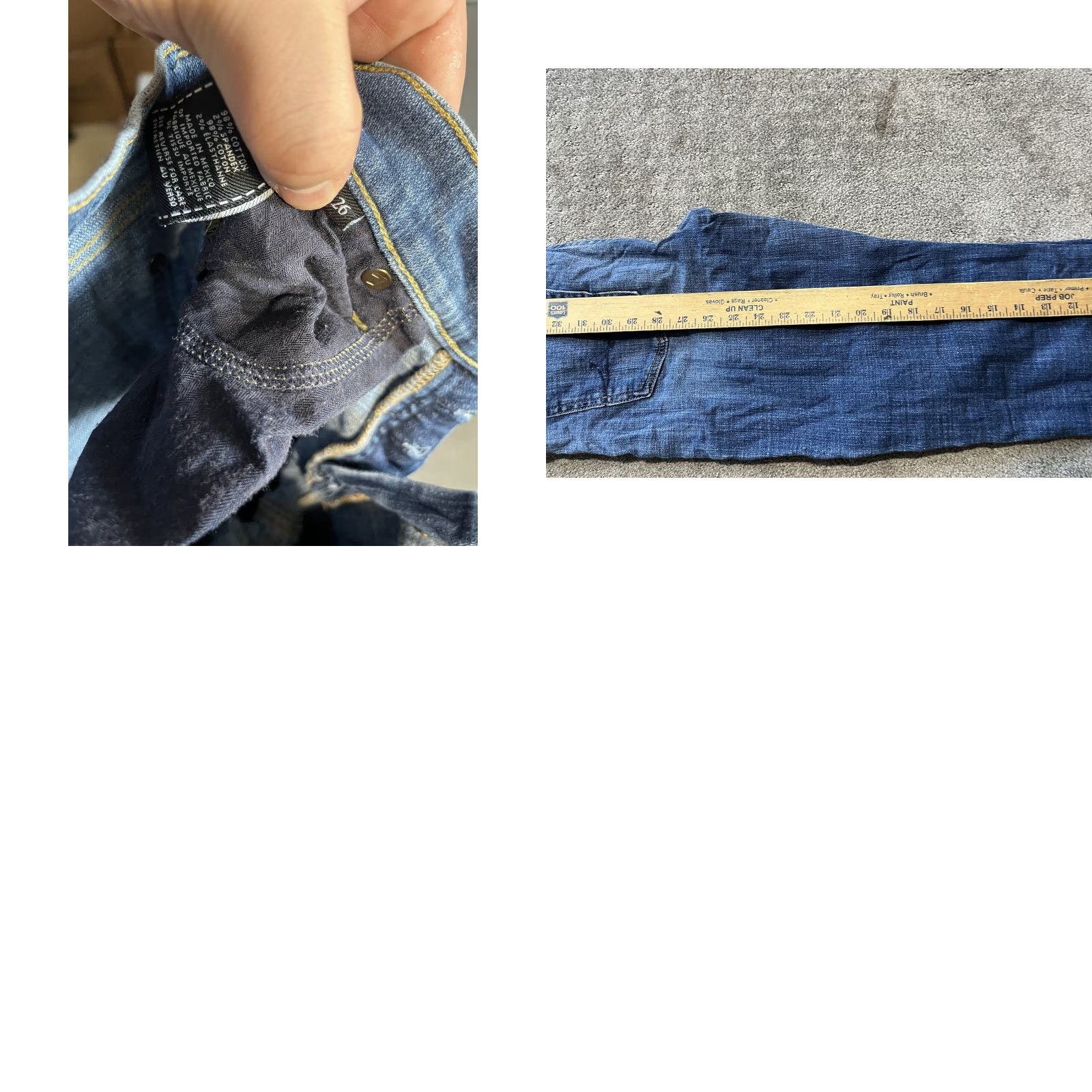 7 For All Mankind VINTAGE 7 For All Mankind Womens Josefina Distressed Skinny Jeans Size 26 Blue Female Size 26" / US 2 / IT 38 - 8 Thumbnail