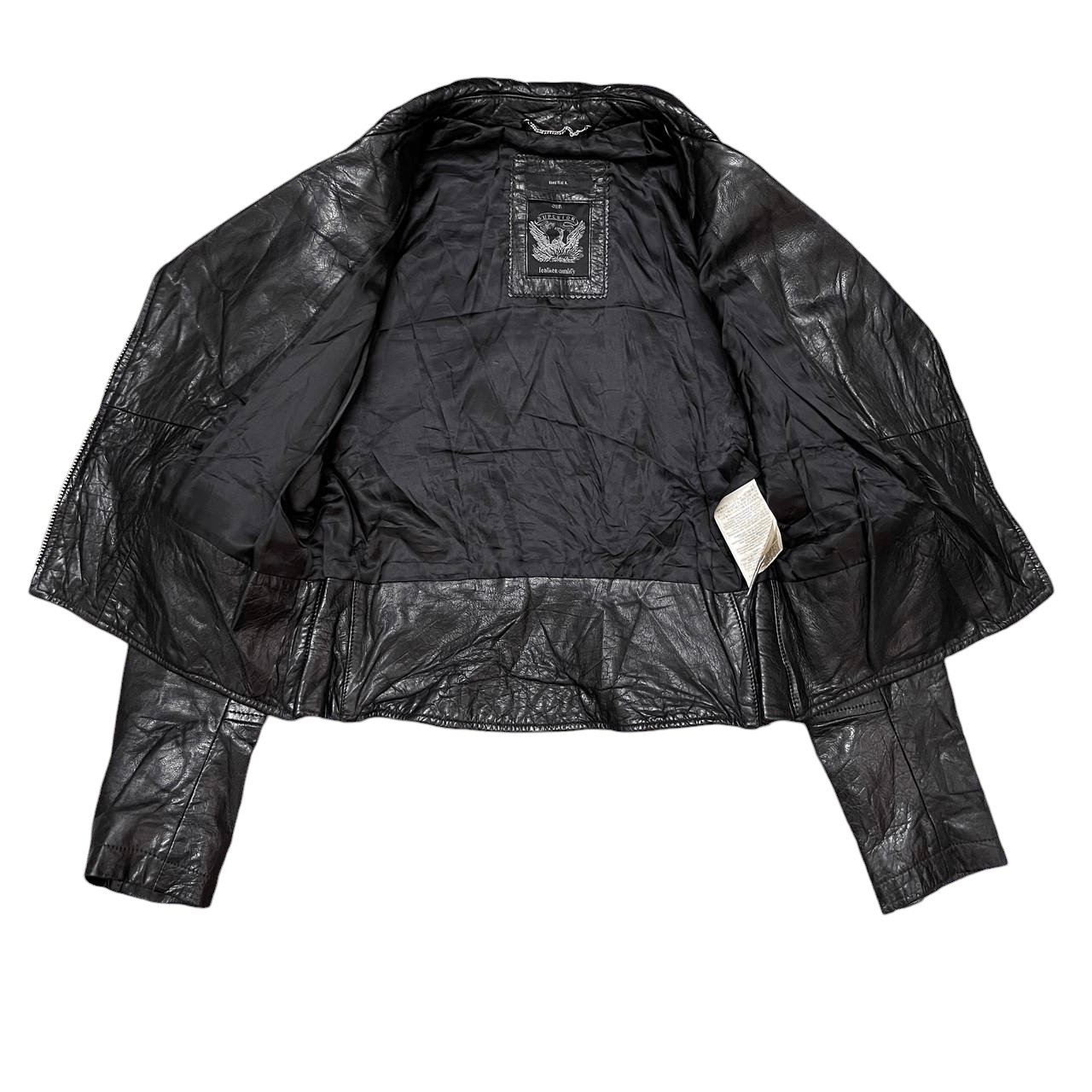 Diesel Vintage Diesel Superior Motorcycle Buffalo Leather Jacket Size US S / EU 44-46 / 1 - 7 Thumbnail