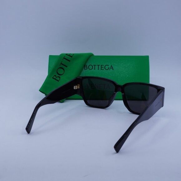 Bottega Veneta Bottega Veneta BV1285S 001 Sunglasses Black Square Frame Size ONE SIZE - 10 Thumbnail