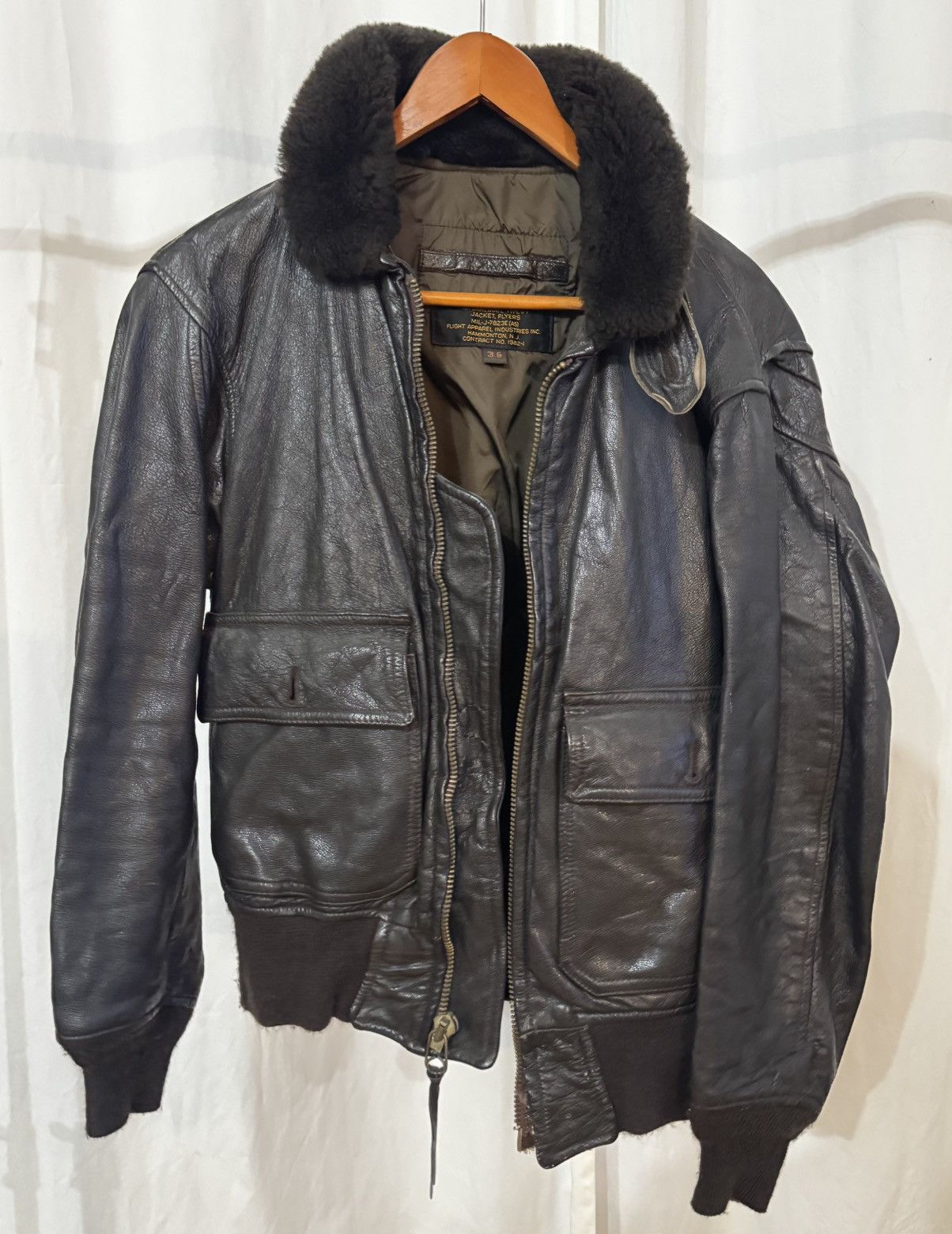 Other Vintage US Navy Flyers Jacket (Intermediate G-1) Size US S / EU 44-46 / 1 - 1 Thumbnail