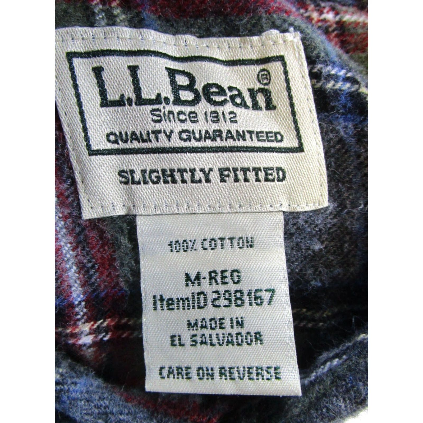 Vintage L.L.Bean Button-Up Flannel Shirt Mens M Green Cotton Plaid - 90s? Size US M / EU 48-50 / 2 - 3 Thumbnail