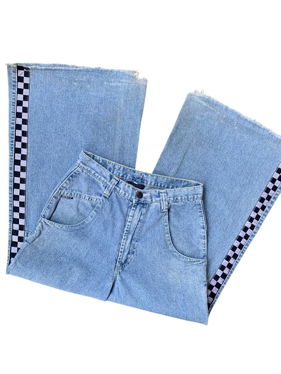 Menace vintage 90s menace jeans clothing wide leg rave pants Size US 30 / EU 46 - 4 Thumbnail