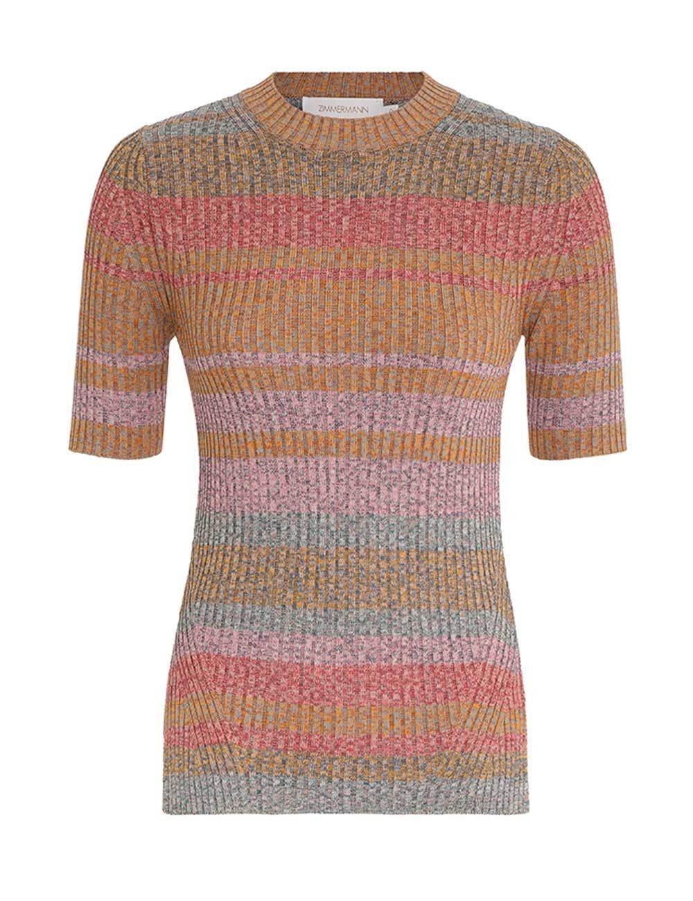 Zimmermann oc11z0425 Luminosity Mouline T-Shirt Dress in Multicolor Size S / US 4 / IT 40 - 1 Thumbnail