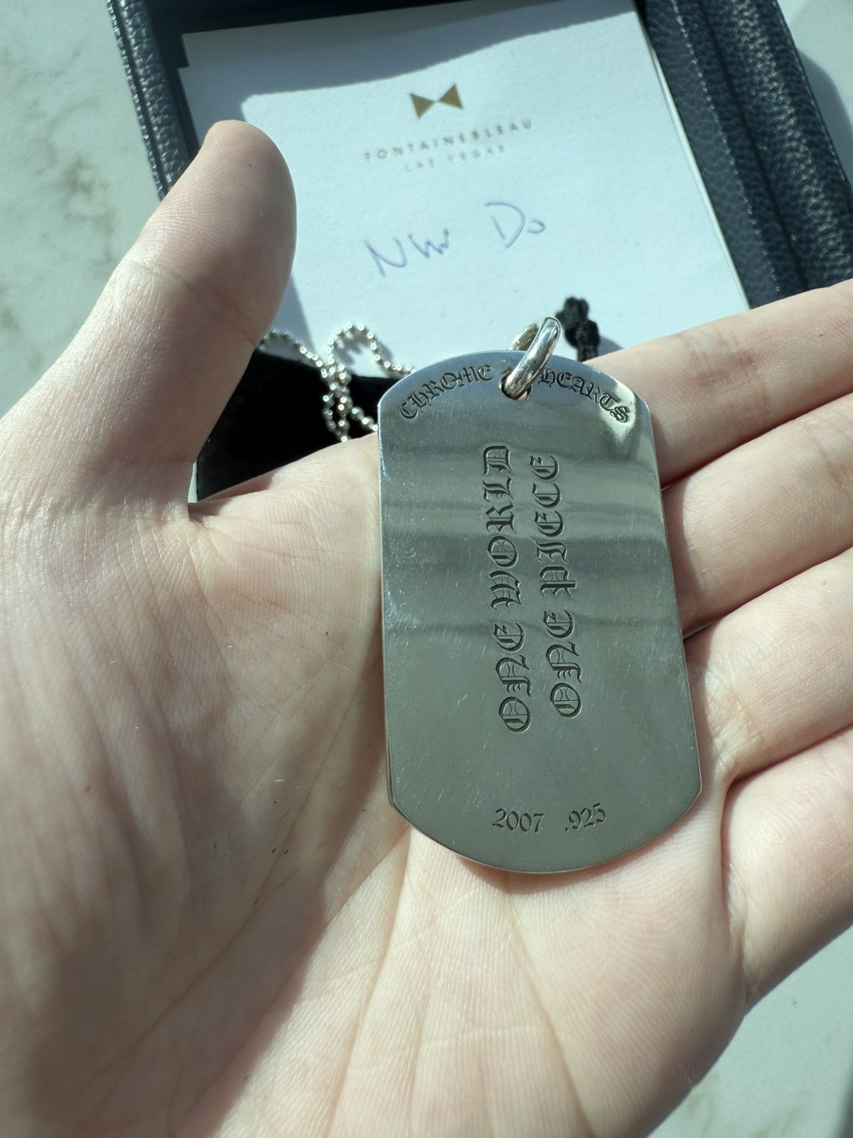 Chrome Hearts Chrome Hearts Dog Tag with ball chain Size ONE SIZE - 6 Thumbnail