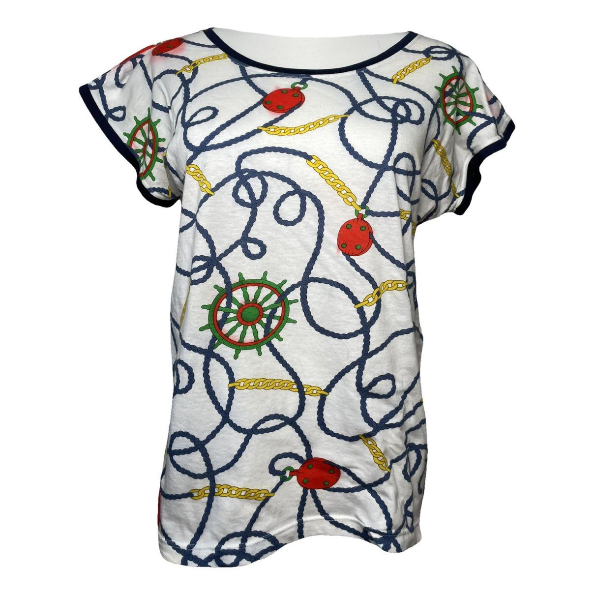 Celine Multicolour Cotton Top Size L / US 10 / IT 46 - 1 Thumbnail