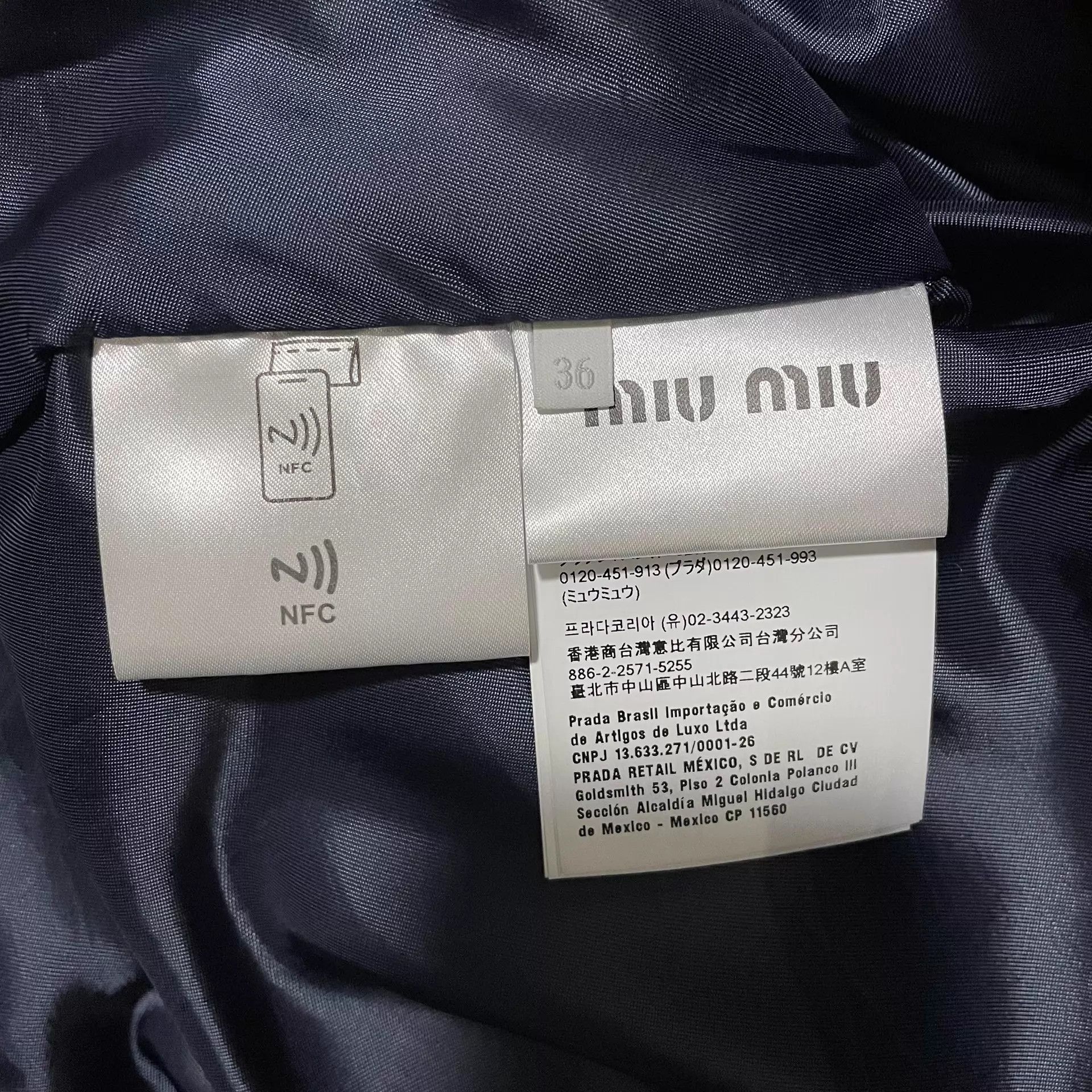 Miu Miu Miu Miu 25 SS Blue Workwear Puffer Jacket with Cord Collar Size XS / US 0-2 / IT 36-38 - 5 Thumbnail
