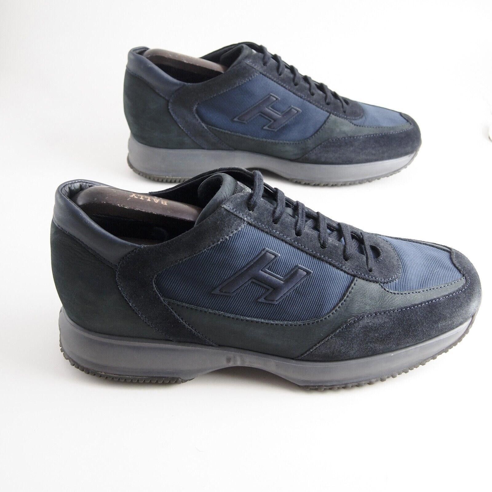 Hogan Hogan Sneakers Black Blue Leather Suede Mens US 12 EU 45 Size US 12 / EU 45 - 4 Thumbnail