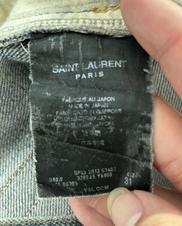 Saint Laurent Paris × Yves Saint Laurent Saint Laurent slp13fwD02 Year Old Corroded and Damaged Jeans Size US 31 - 7 Thumbnail