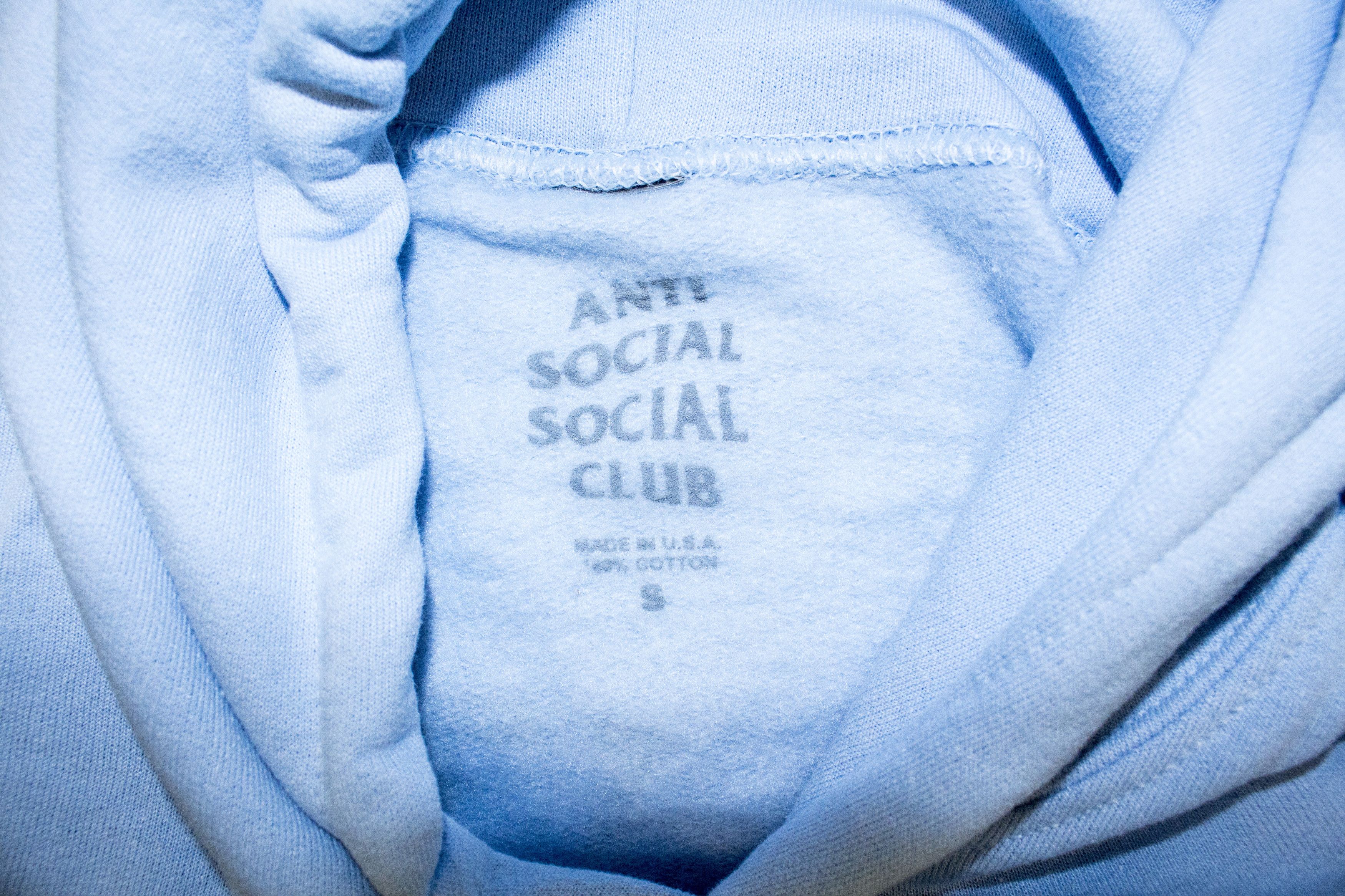 Anti Social Social Club Anti Social Social Club ASSC Baby Blue Hoodie S Size US S / EU 44-46 / 1 - 4 Thumbnail