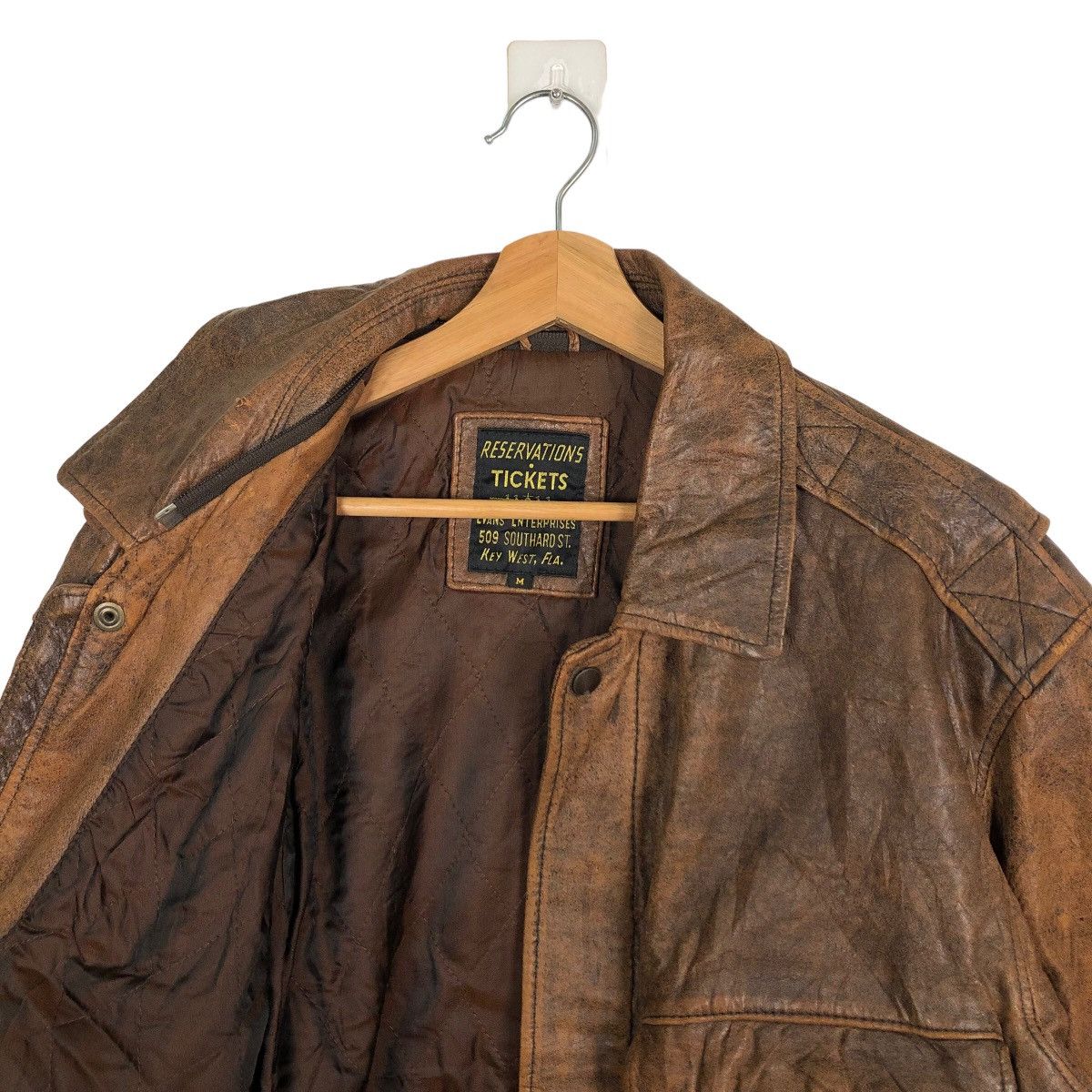 Other VINTAGE BOMBER LEATHER JACKET RESERVATION ARMY BUZZ RICKSONS Size US M / EU 48-50 / 2 - 9 Thumbnail