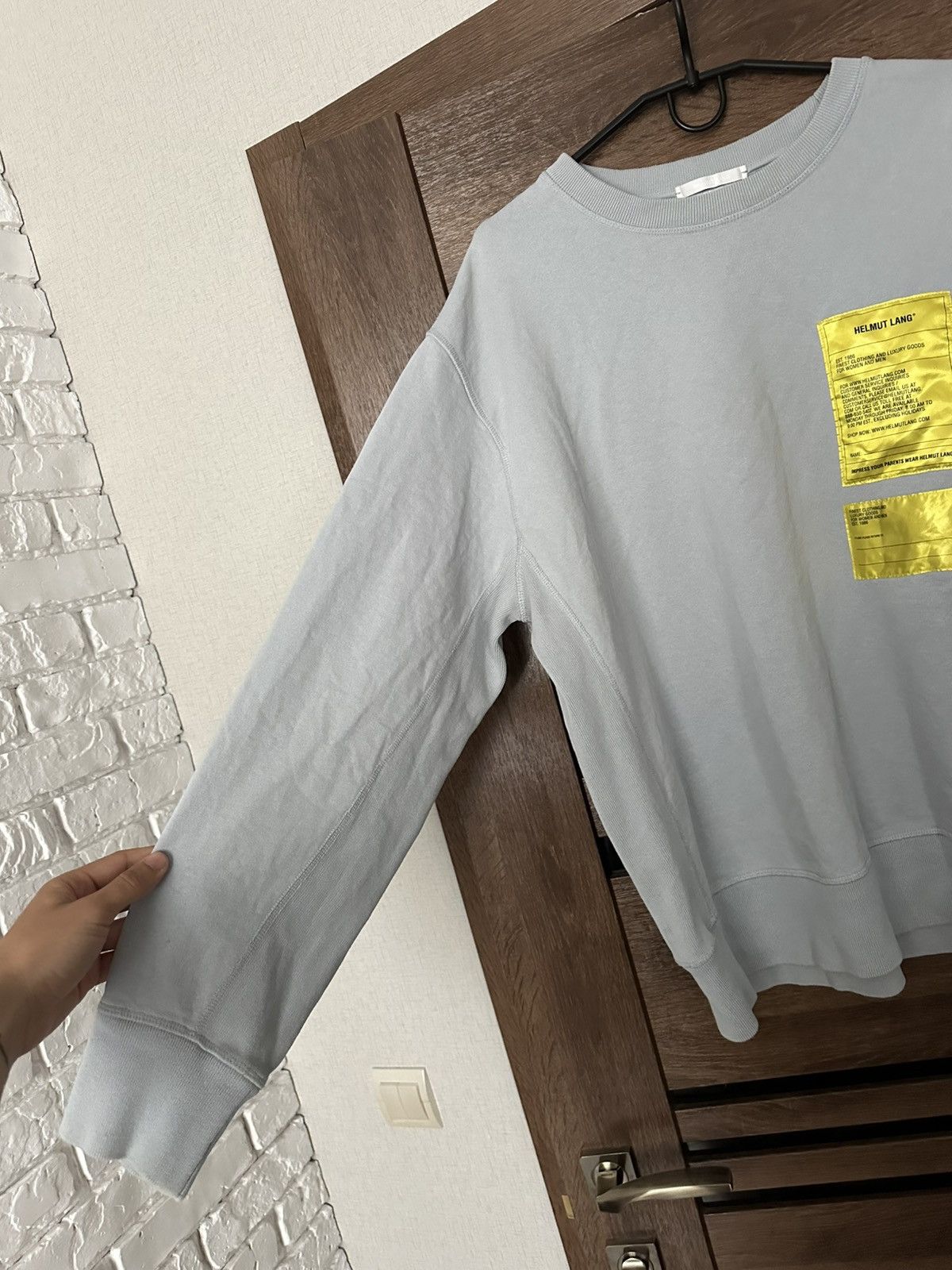 Helmut Lang Helmut Lang Logo Patch Sweatshirt Crewneck Size US XXL / EU 58 / 5 - 6 Thumbnail