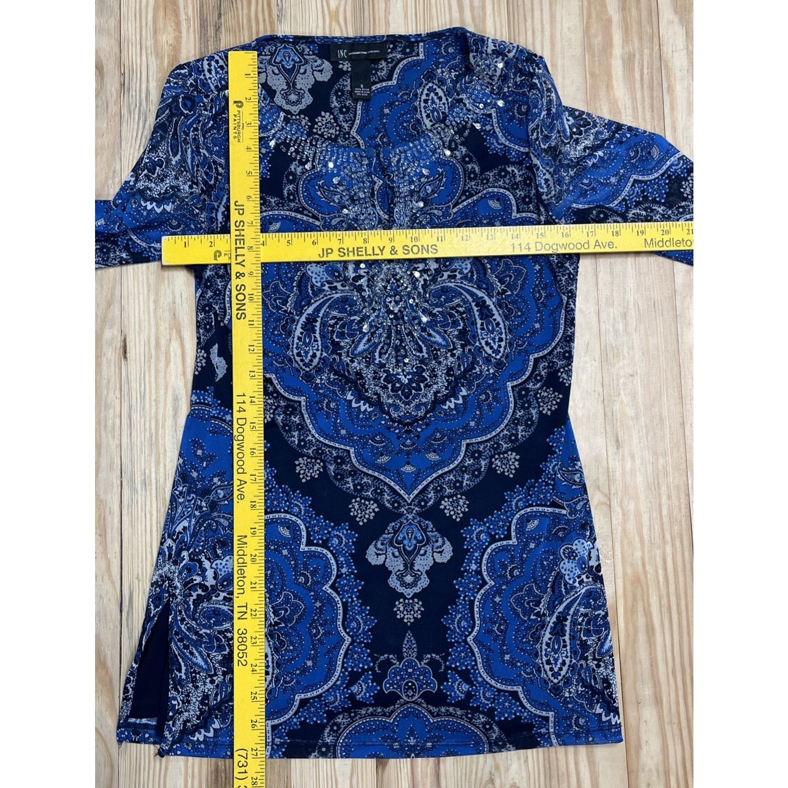 Other Inc International S Blouse Artsy Bohemian Romantic Paisley Size S / US 4 / IT 40 - 5 Thumbnail