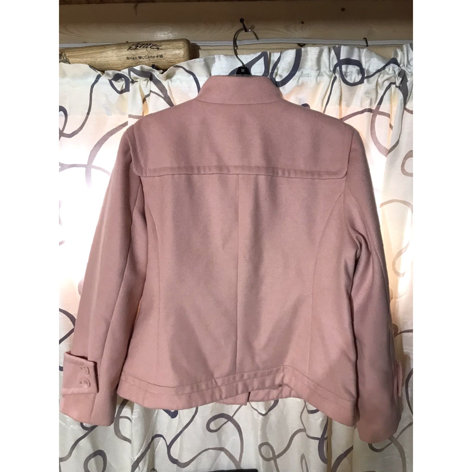 Vintage Chico’s Blush Peacoat Women’s Size 3/XL Coat Women Fall Winter Business Casual Formal Outer Shell Zipper Button EUC Size XS / US 0-2 / IT 36-38 - 2 Thumbnail