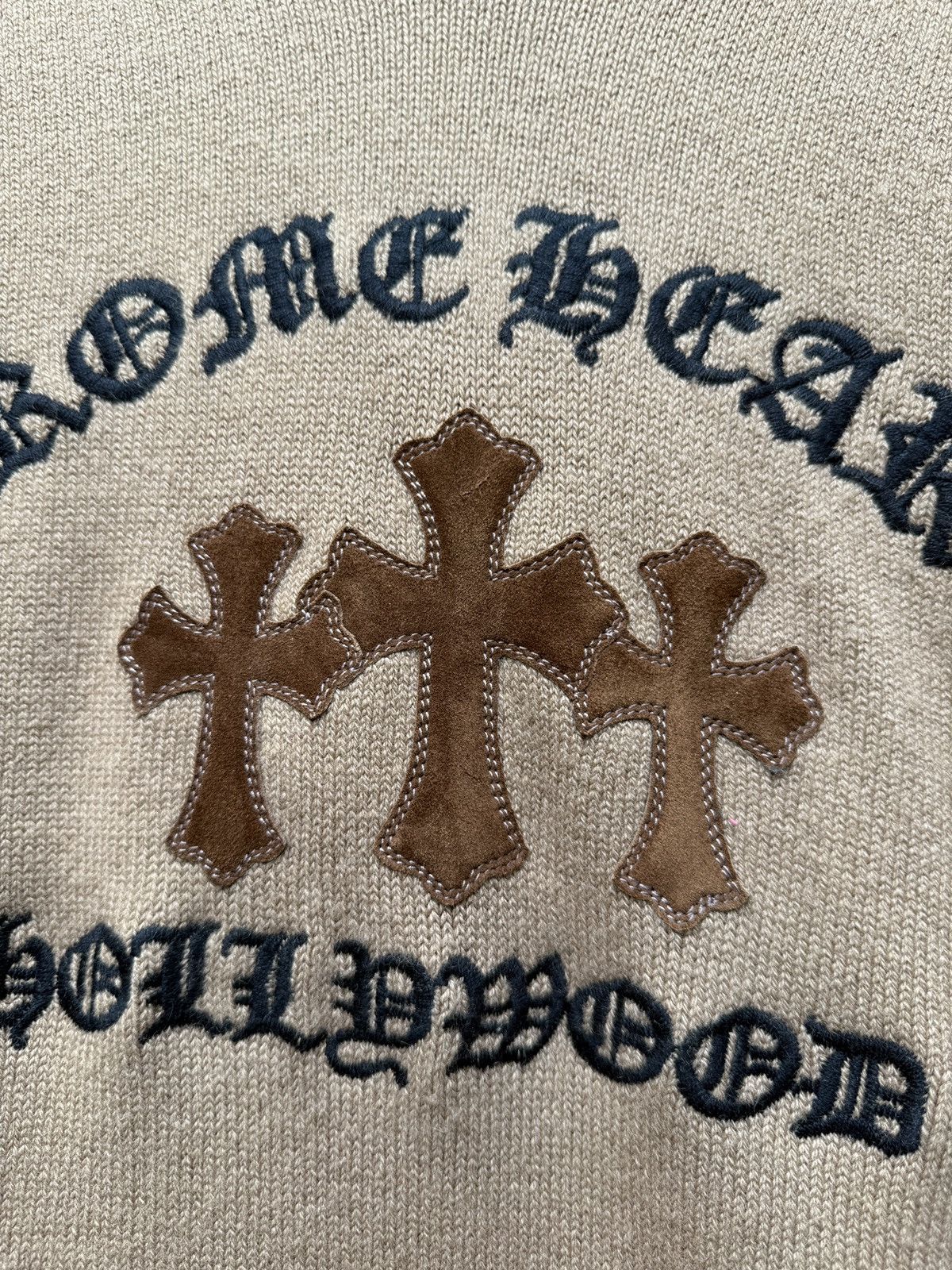 Chrome Hearts Chrome Hearts King Taco Brown Cashmere Suede Hoodie Size US XL / EU 56 / 4 - 4 Thumbnail