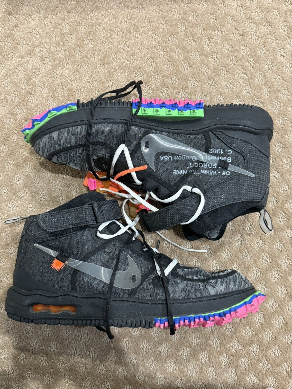 Nike × Off-White Off White Nike Air Force 1 Mid Size US 13 / EU 46 - 2 Thumbnail
