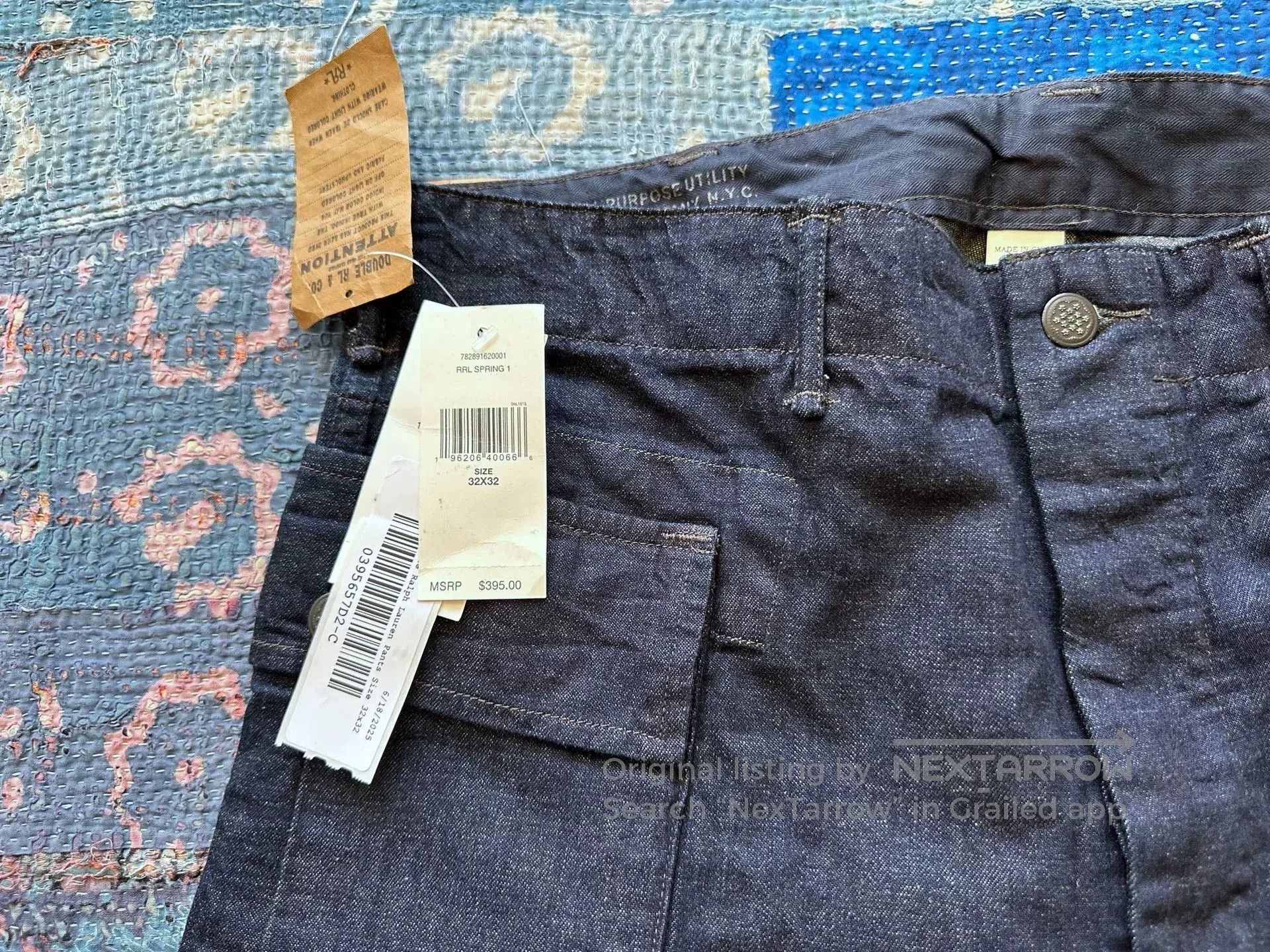 RRL Ralph Lauren RRL Navy Large Pocket Military Pants. Size US 32 / EU 48 - 3 Thumbnail