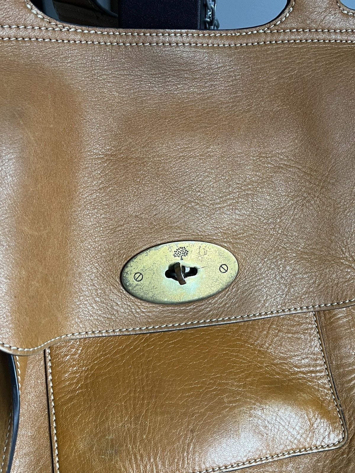 Mulberry Mulberry Genuine Antony Oak Tan Leather Cross Body Handbag Size ONE SIZE - 5 Thumbnail