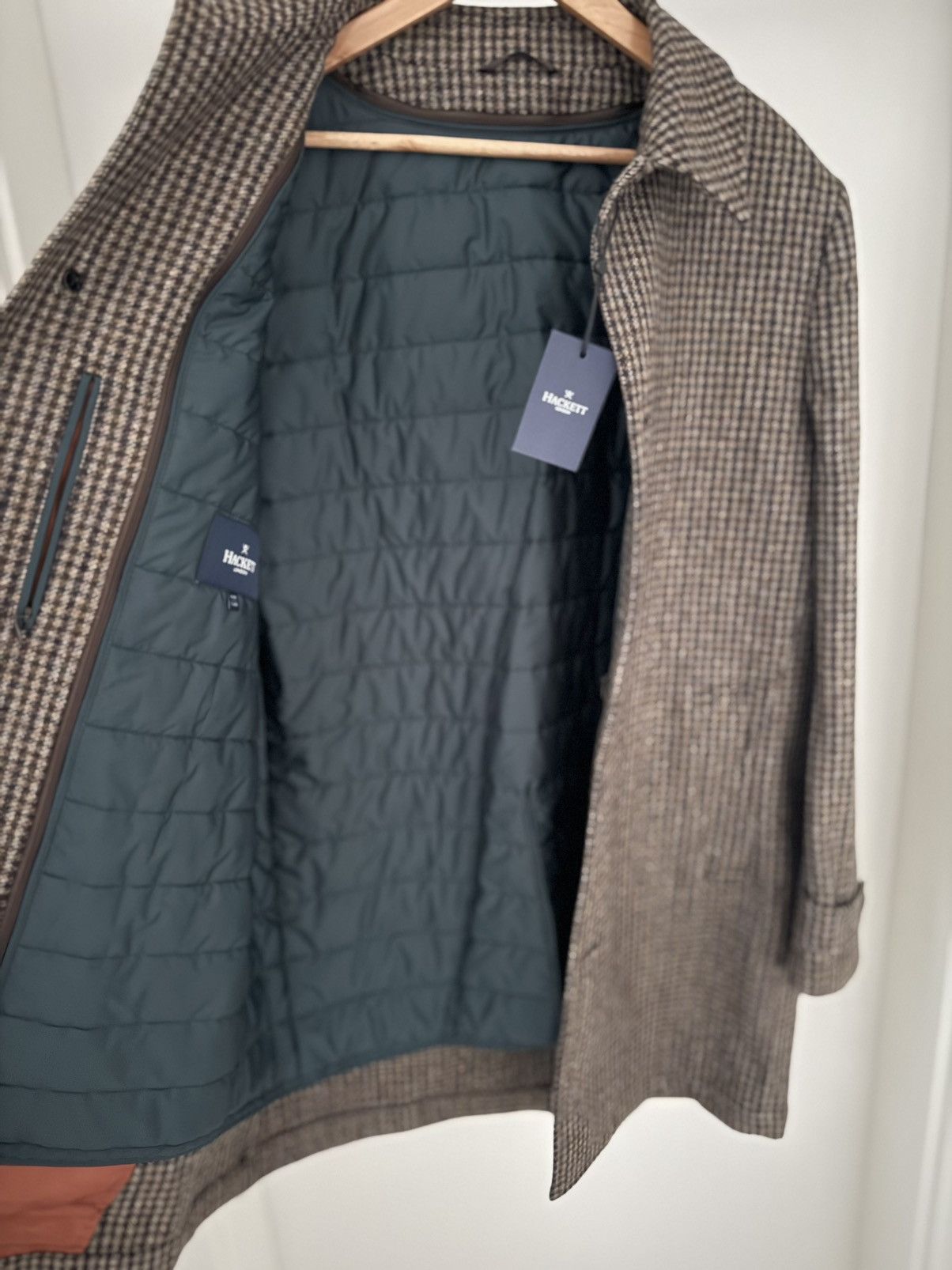 Hackett Hackett London Tweed Gunclub Zip Out Jacket 44R Size US L / EU 52-54 / 3 - 3 Thumbnail