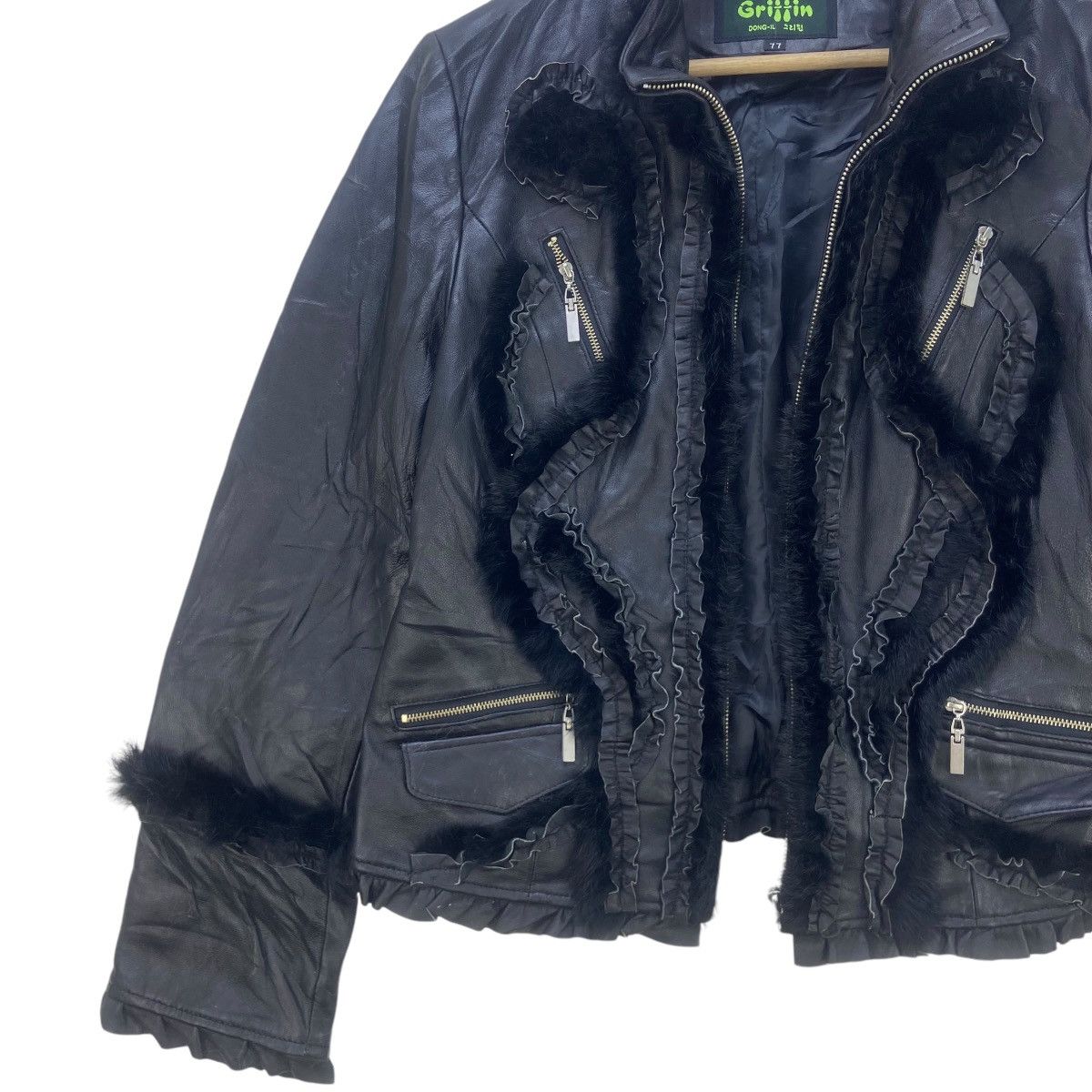 Griffin Griffin Sheepskin Leather Fur Lapin Jacket Size S / US 4 / IT 40 - 5 Thumbnail