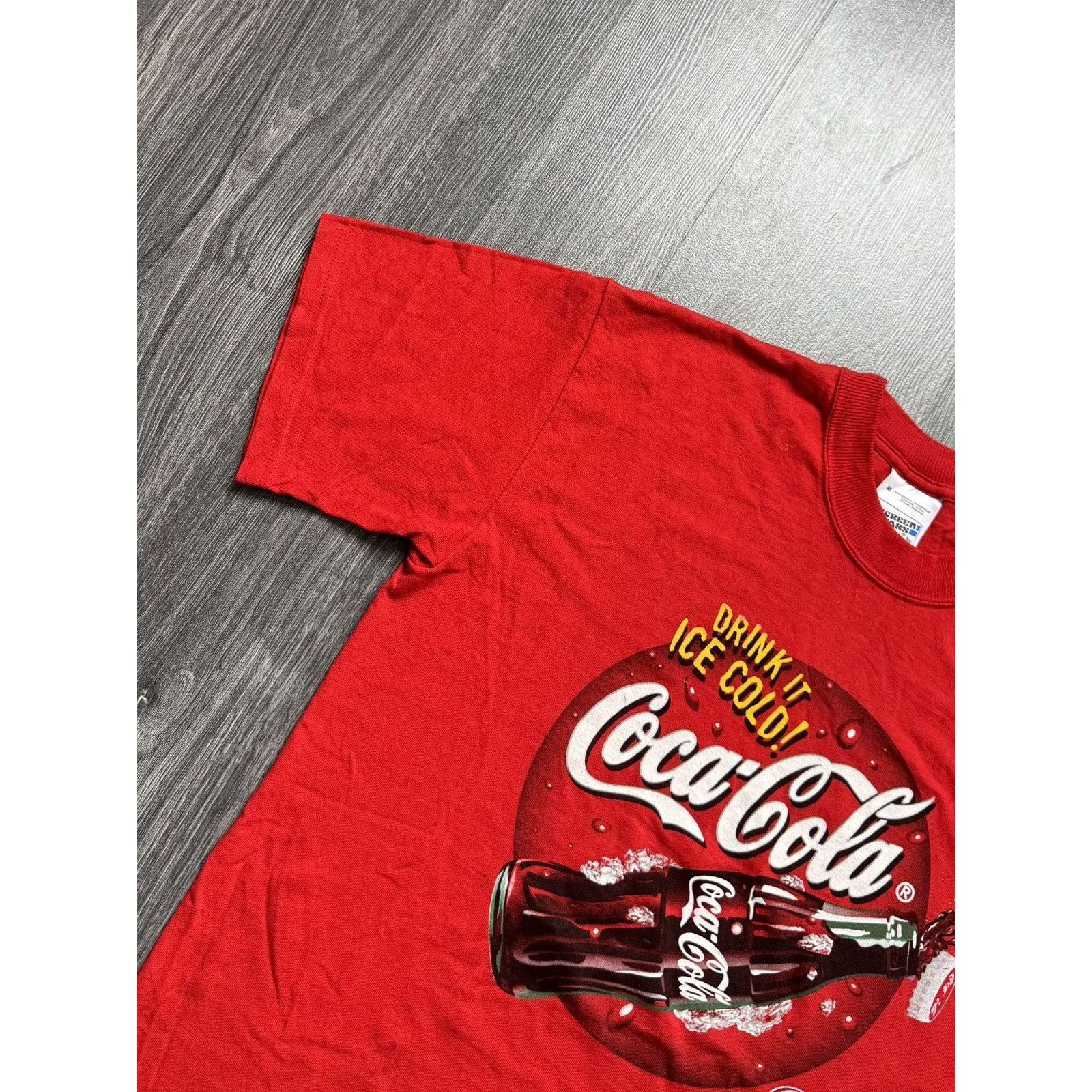 Coca Cola × Vintage 90s Vintage Red Coca Cola T-shirt Size US M / EU 48-50 / 2 - 4 Thumbnail