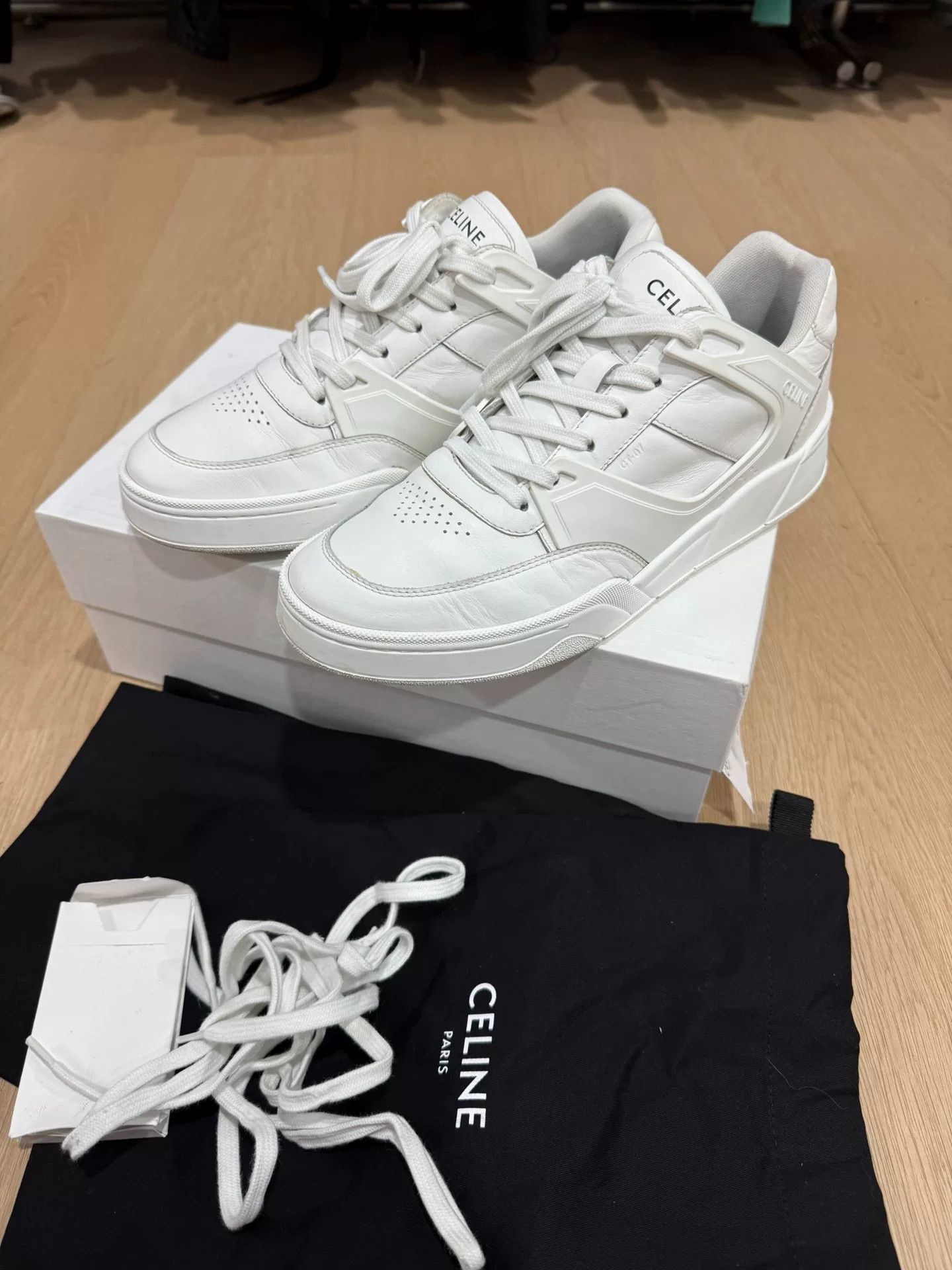 Celine celine white sneakers size 43 Size US 10 / EU 43 - 1 Thumbnail