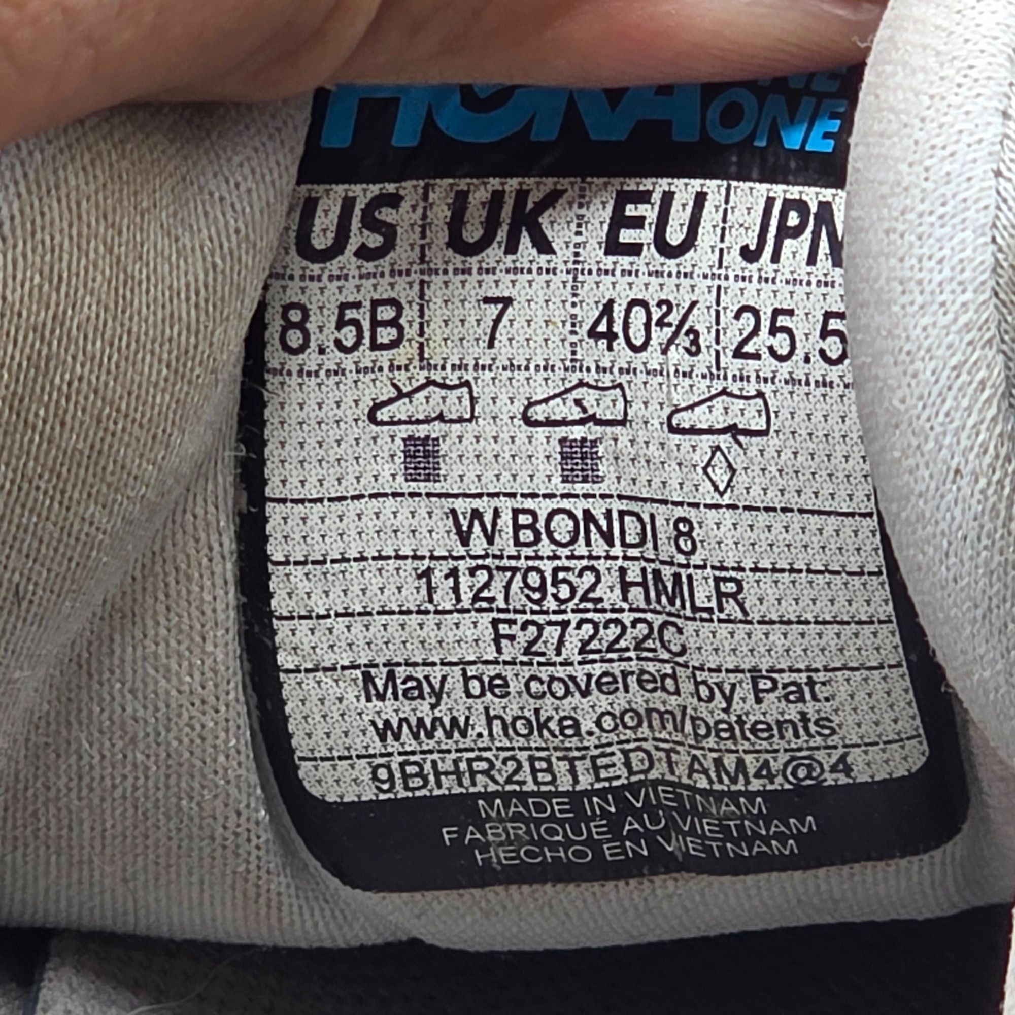 Hoka Hoka One One Bondi 8 Womens Size 8.5 B Gray White Athletic R Size US 8 / IT 38 - 7 Thumbnail