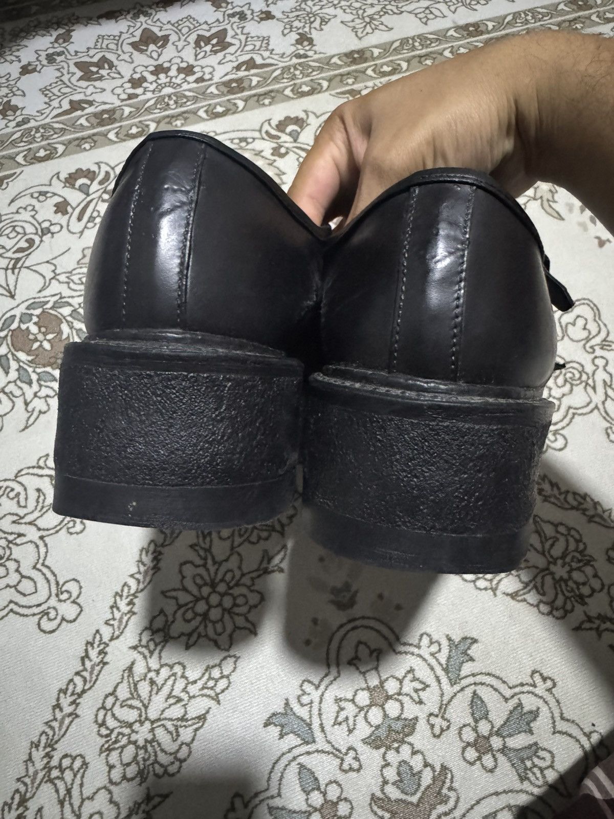 Japanese Brand Kids Love Gaite CDG Poem Rubber Wmonk Formal Shoes Size US 11 / EU 44 - 5 Thumbnail