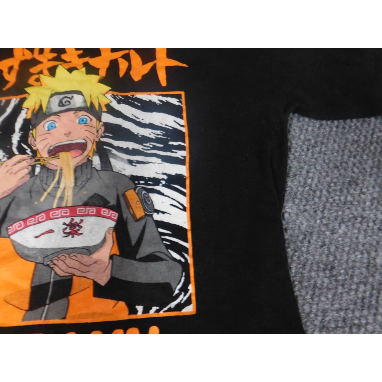 Vintage Naruto Mens Shirt M Black Short Sleeve Crew Neck Logo Knit Cotton T-Shirt Naruto Logo Graphic Shippuden Vintage No Size US M / EU 48-50 / 2 - 5 Thumbnail