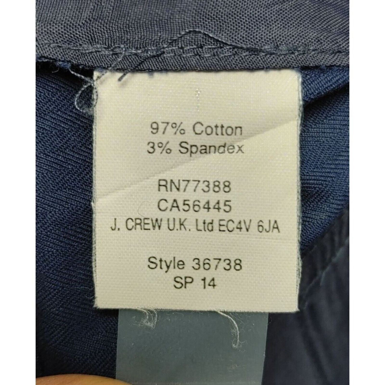 J.Crew J.Crew Women's Navy Blue Dress Pants 6 Size 28" / US 6 / IT 42 - 4 Thumbnail