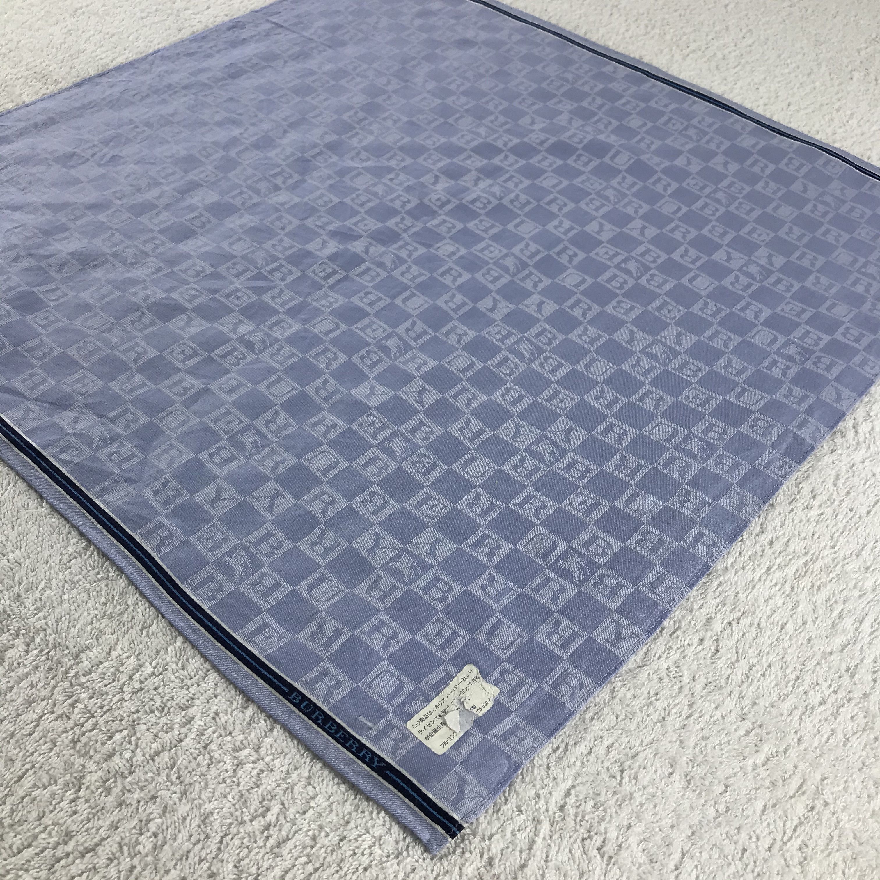 Burberry × Vintage Burberry Bandana / Handkerchief / Neckerchief - S244 Size ONE SIZE - 2 Thumbnail