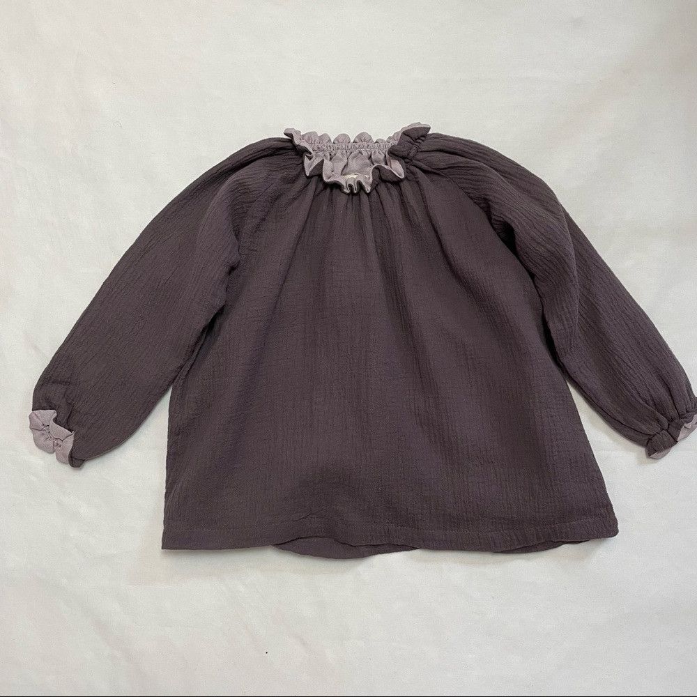 Other New MADEMOISELLE A SOHO Cotton Lilac Long Sleeve Top Size 6 Size XXS / US 00 / IT 34 - 2 Thumbnail