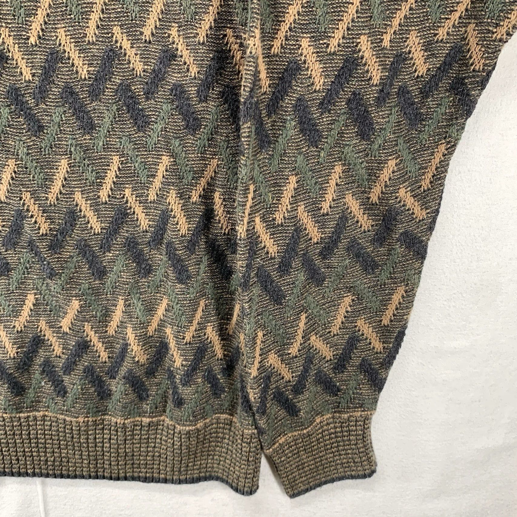 Vintage VINTAGE RedHead Mens Large Sweater Pullover 90s Geometric Cable-Knit Breathable All Over 3D Design Outdoor Hunting Hunting Nature Classic USA Size US L / EU 52-54 / 3 - 7 Thumbnail