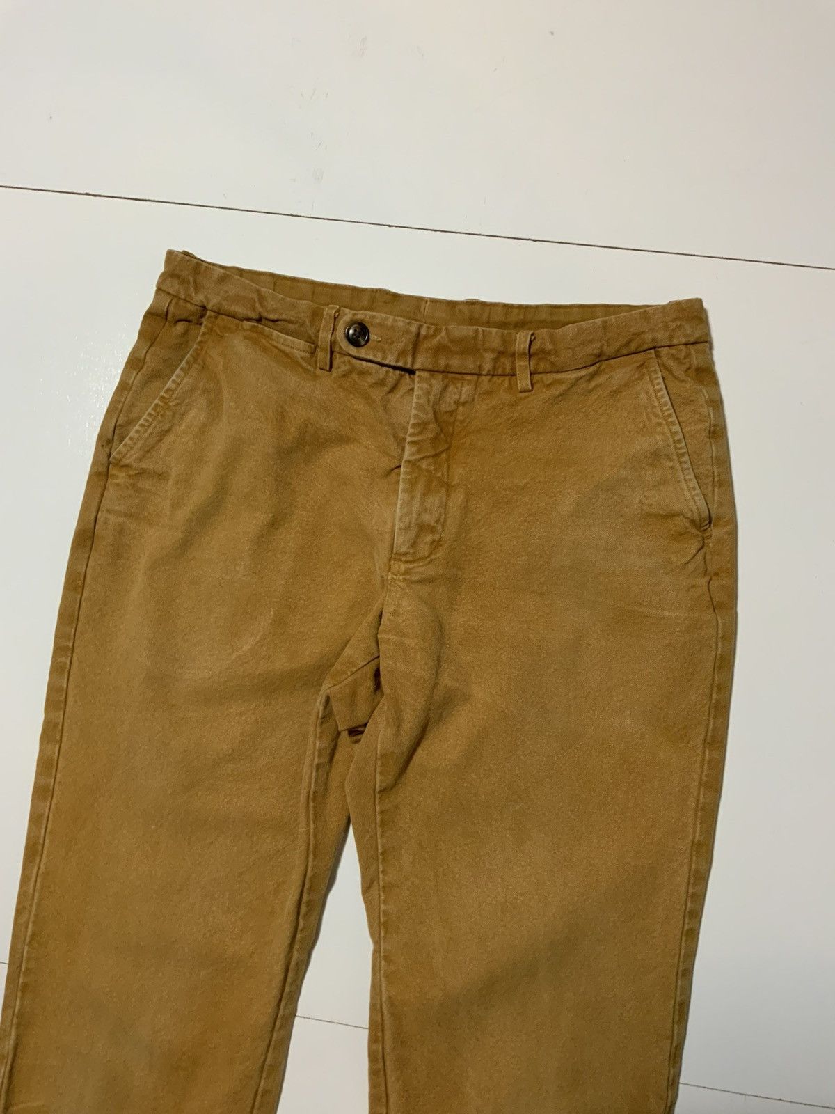 Spier & Mackay Spier & Mackay Slim Premium Cotton Canvas Chino Khaki Pants Size US 34 / EU 50 - 5 Thumbnail