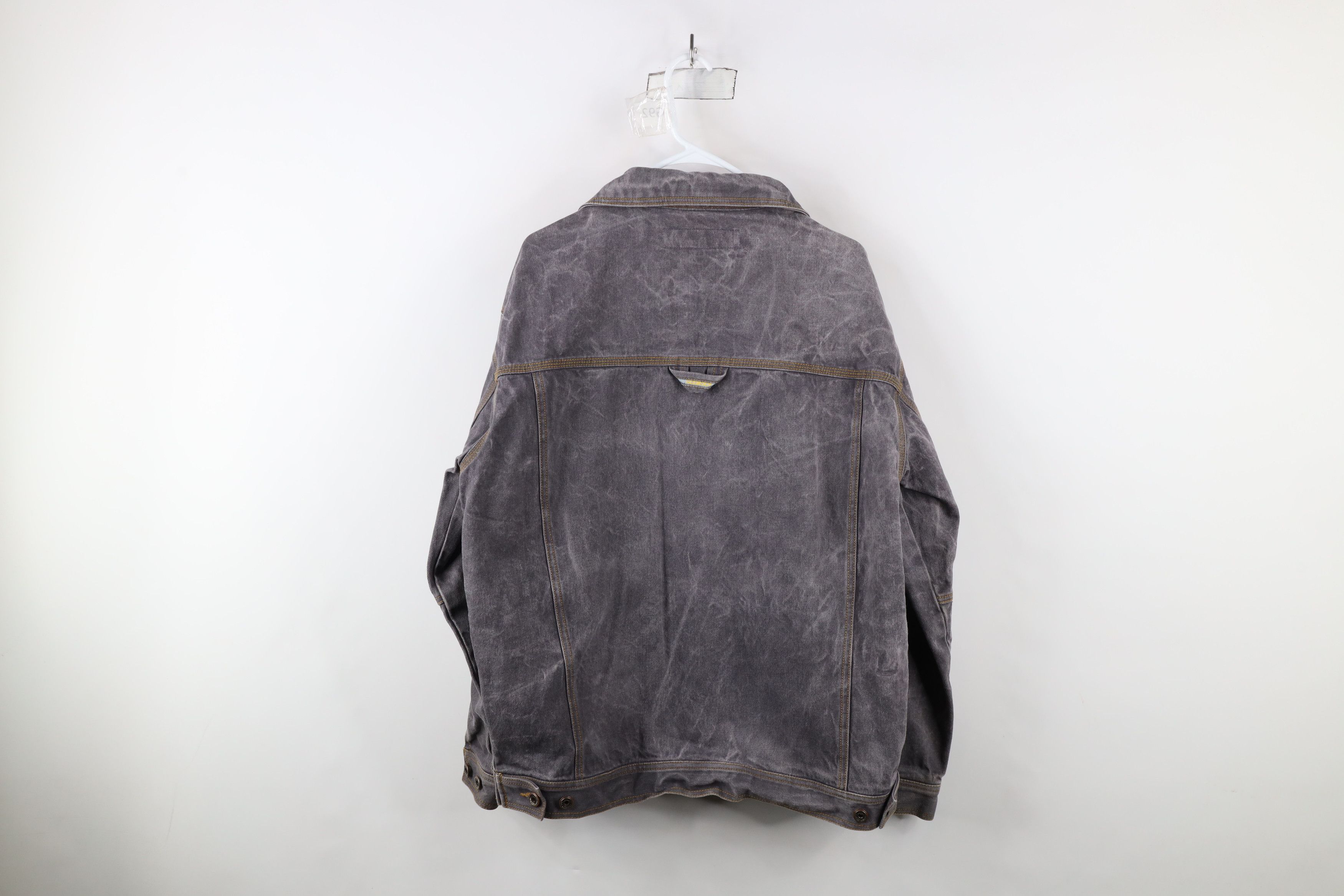Vintage Vintage 90s Y2K Streetwear Baggy Denim Trucker Jacket Gray Size US M / EU 48-50 / 2 - 13 Thumbnail