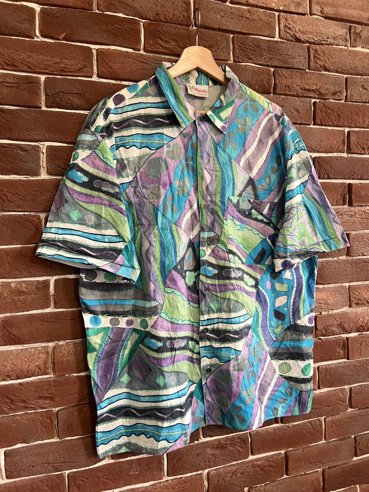 Vintage Rare Vintage 90s Australian L’alpina Button Shirt Gabber Size US L / EU 52-54 / 3 - 3 Thumbnail