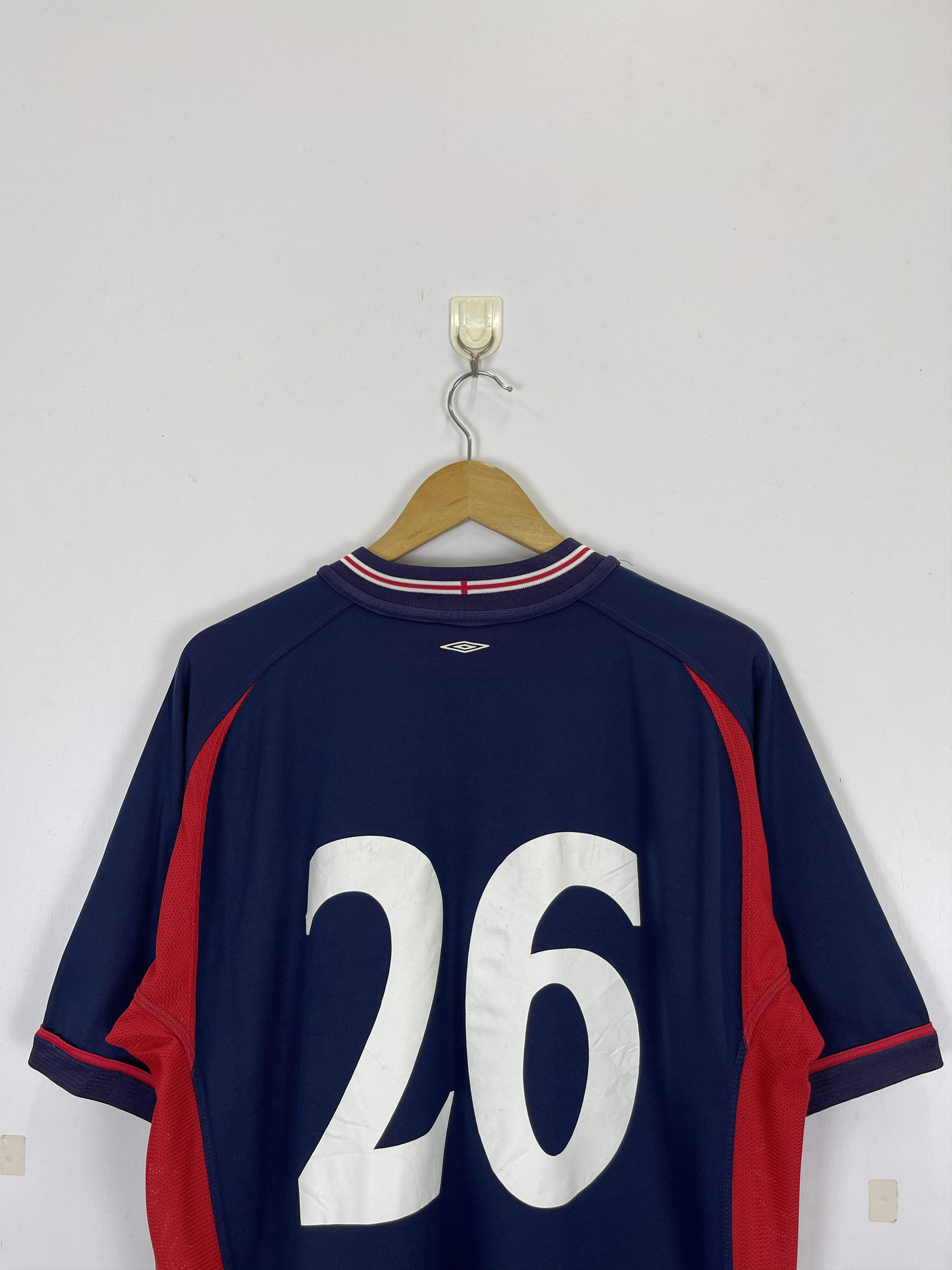 Umbro × Vintage Vtg.England Full Time March 2004 reversible Jersey TA0420 Size US XL / EU 56 / 4 - 4 Thumbnail