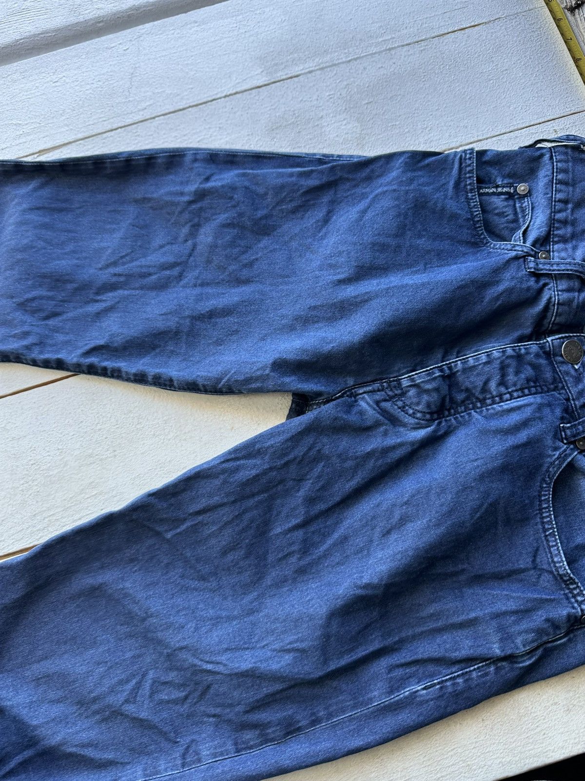 Giorgio Armani VNTG🚨90s Armani Jeans Denim blue Mens Pants Size US 32 / EU 48 - 6 Thumbnail