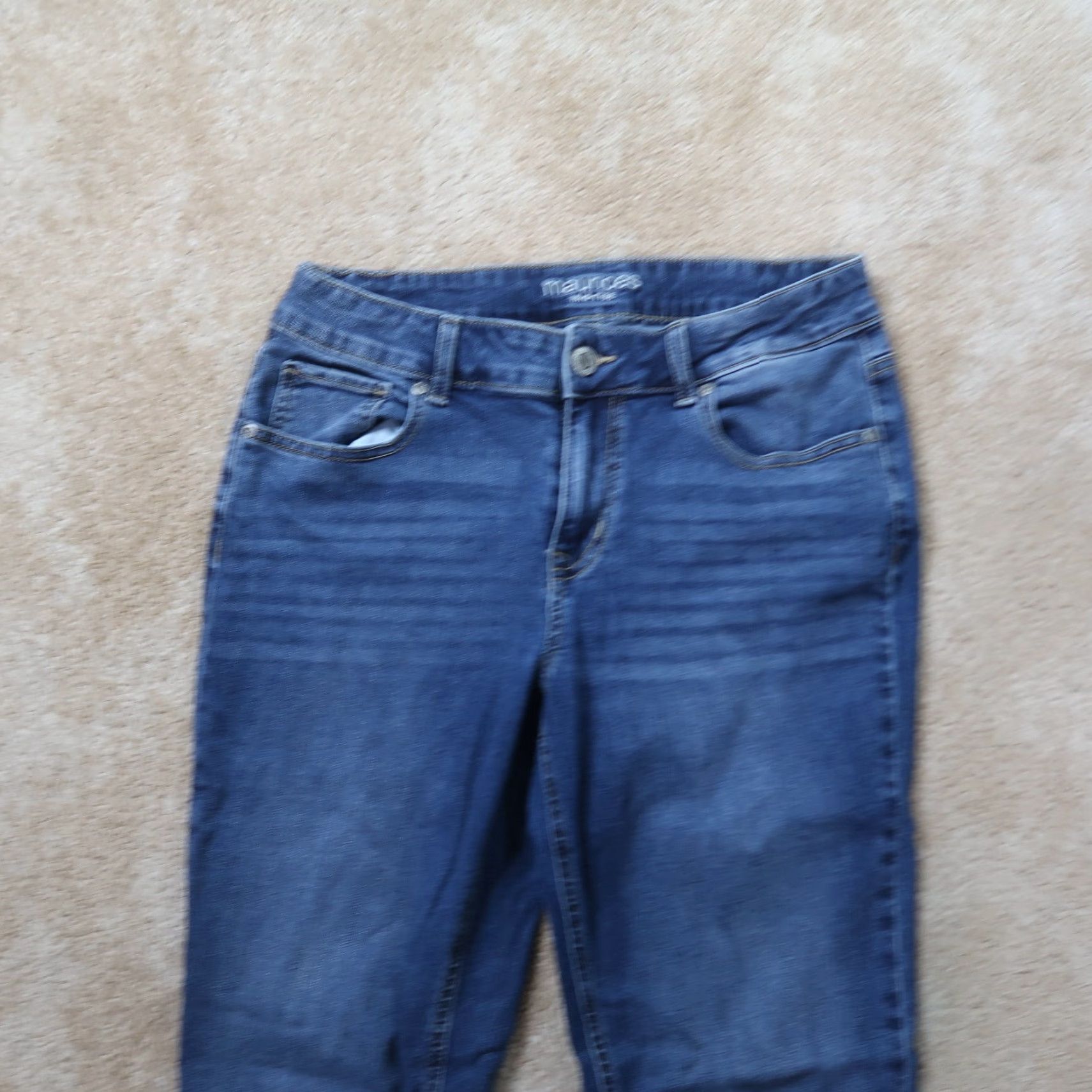Vintage Maurices Jeans Women's Bootcut Denim Mid Blue 8 Stretch 5-Pocket Regular Inseam 28 in Satin Size 30" / US 8 / IT 44 - 2 Thumbnail